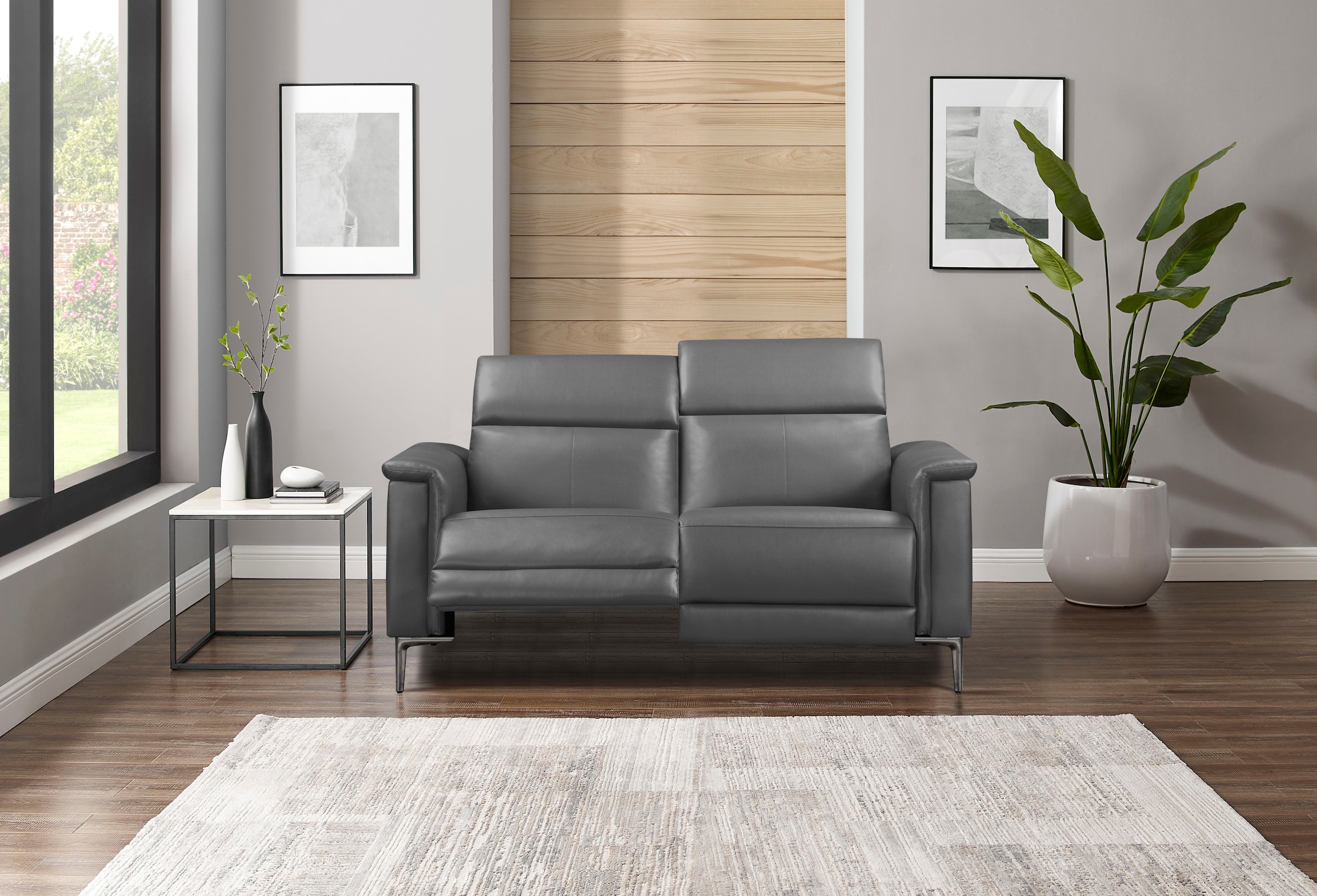 Places of Style 2-Sitzer »Lund«, manueller od. elektrischer Relaxfunktion und USB-A