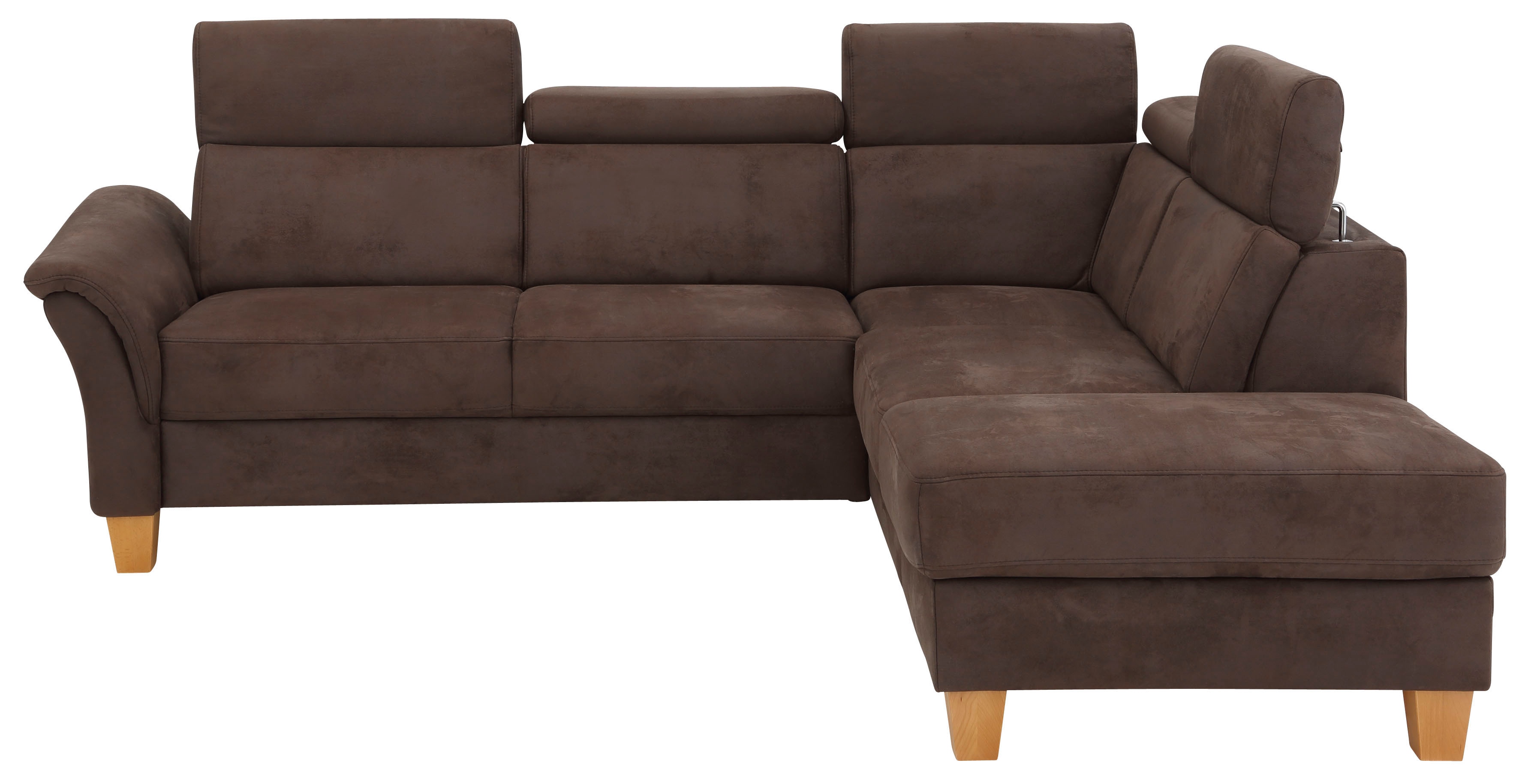 OTTO home Ecksofa "Conville L-Form" Federkern, wahlweise mit Schlaffunktion und Bettkasten bzw. Stauraum