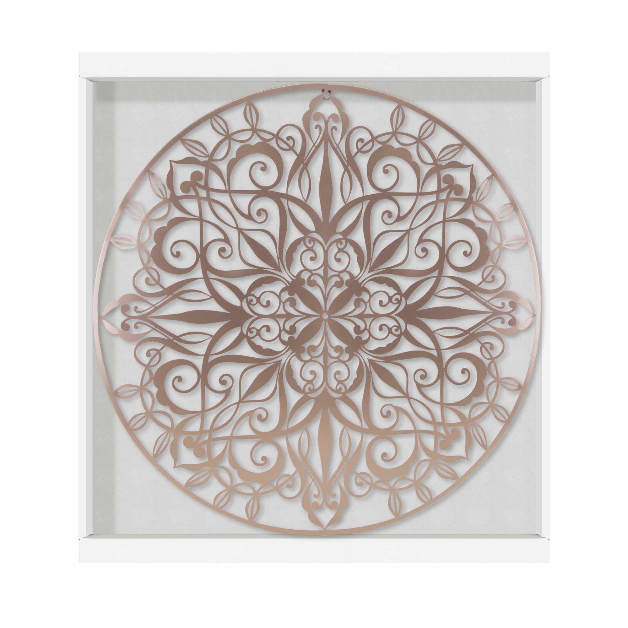 Art for the home Wandbild »Mandala Rund«, (1 St.), Luxus Metal Art Wanddeko