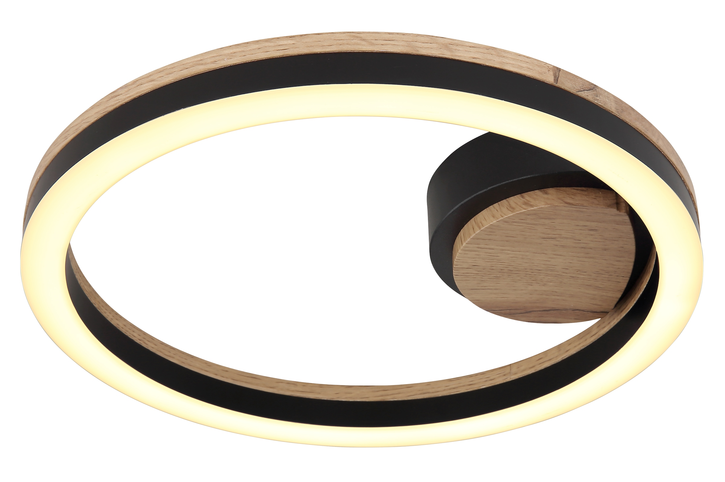 GLOBO LIGHTING LED Deckenleuchte »BEATRIX«, Leuchtmittel LED-Modul | LED fest integriert, Deckenlampe/Wohnzimmer/Schlafzimmer/modern/Holz