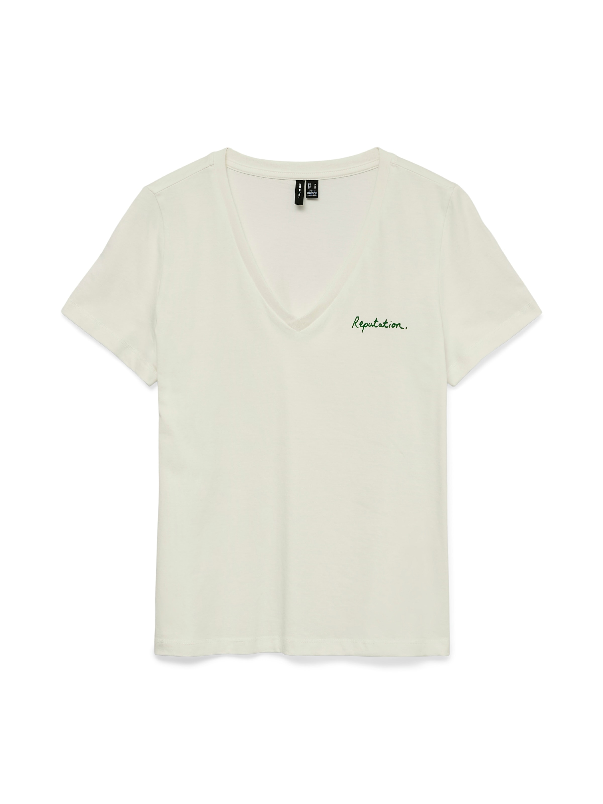 Vero Moda Kurzarmshirt "VMVIOLA VENESSA SS TOP BOX JRS" mit Print günstig online kaufen