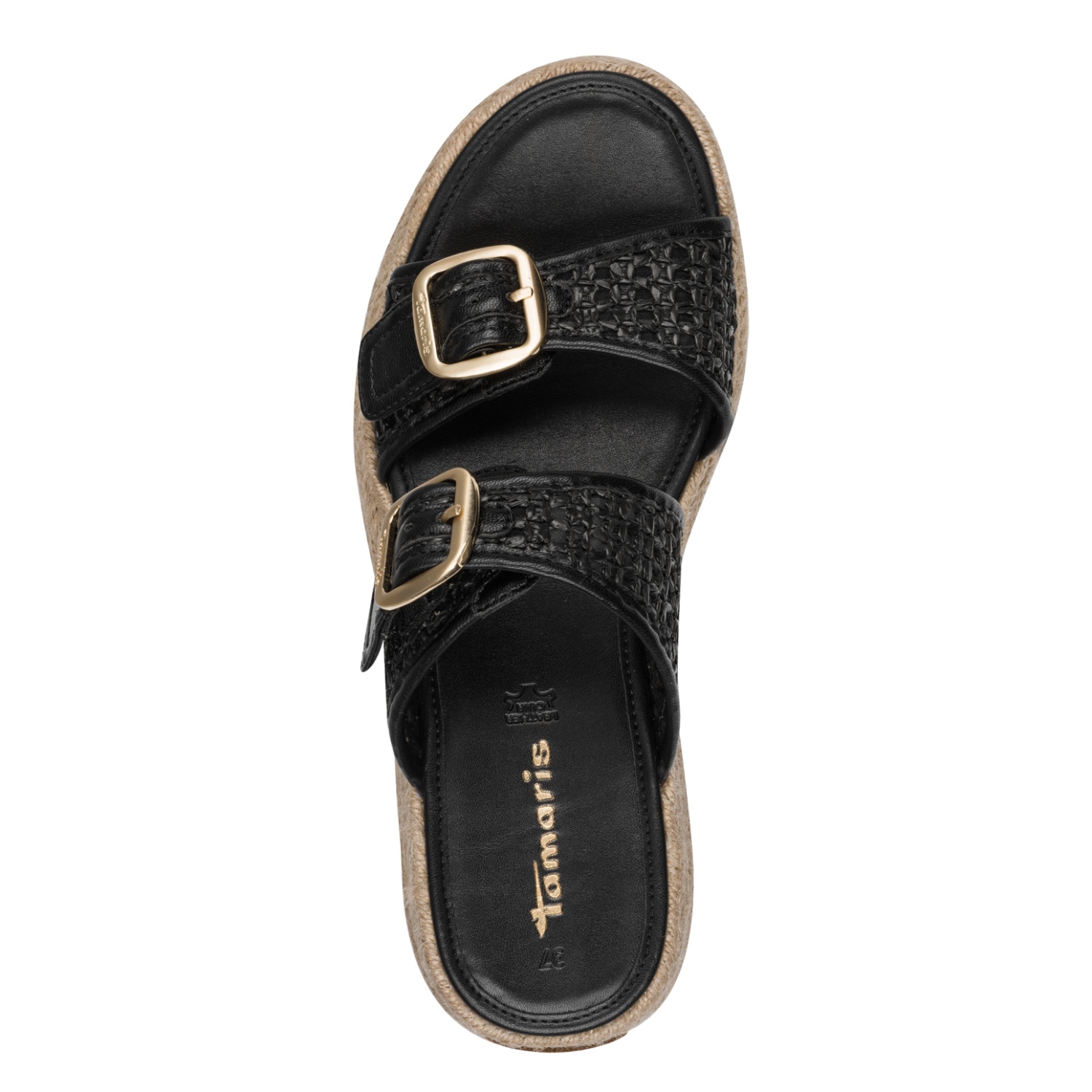 Tamaris Pantolette  Plateau, Sommerschuh, Schlüpfschuh mit sommerlicher Lochung