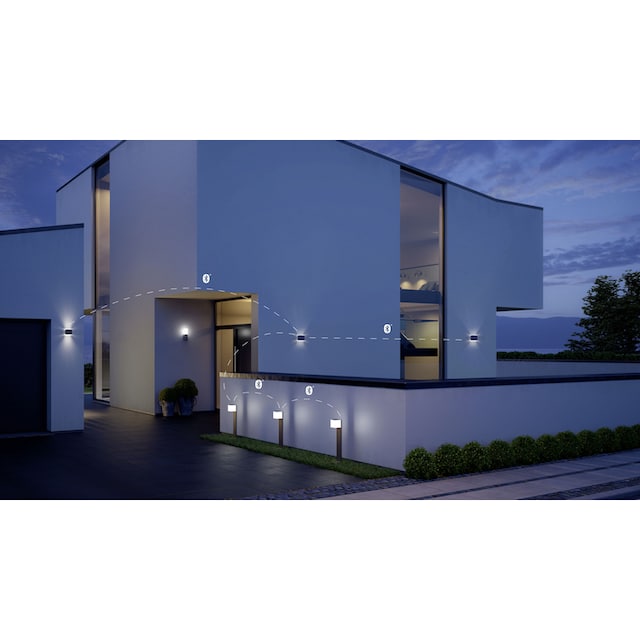 steinel LED Außen-Wandleuchte »L 835 SC SI«, 160° Bewegungsmelder, Smart  Home,Bluetooth,App-Steuerung | BAUR