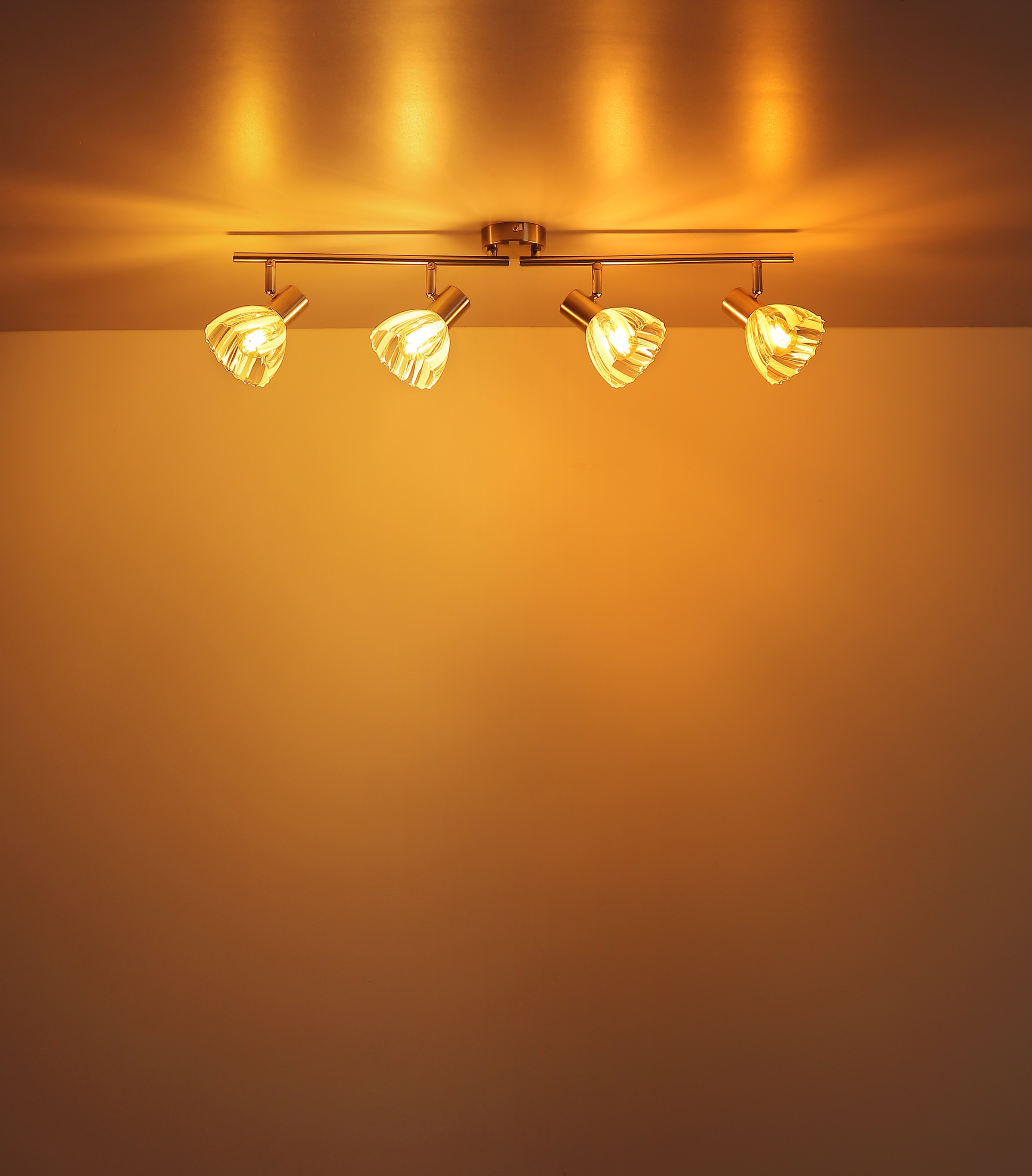 GLOBO LIGHTING Deckenspot »ZACHERY« E14 1 Stk. Strahler mit Chrom, Glas, schwenkbar