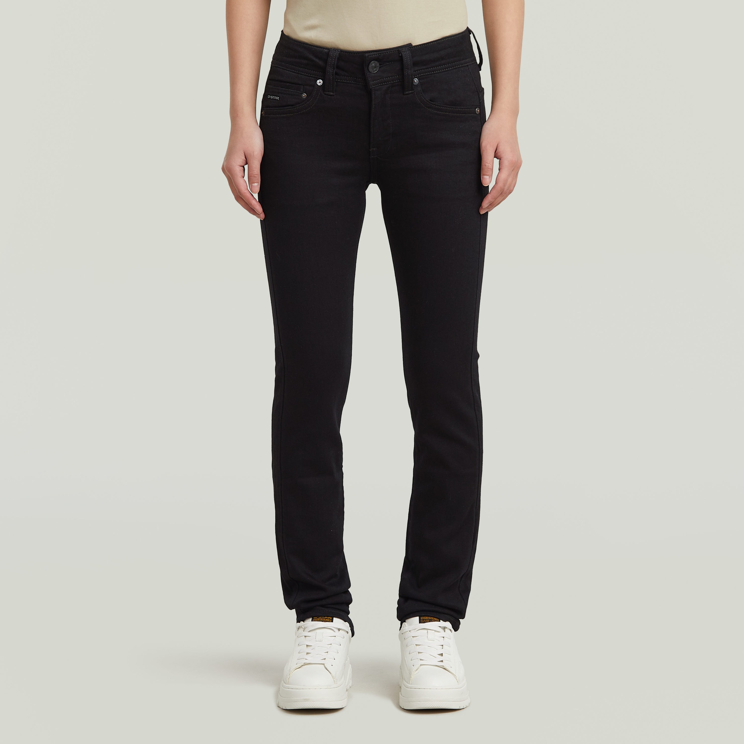 G-STAR 5-Pocket-Jeans "Midge Straight", mit Verstelllasche hinten am Bund günstig online kaufen
