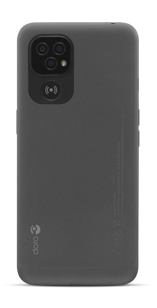 Doro Smartphone »8100 Plus inkl. Tischladestation und Wallet Case«, Grau, 15,4 cm/6,08 Zoll, 32 GB Speicherplatz, 13 MP Kamera