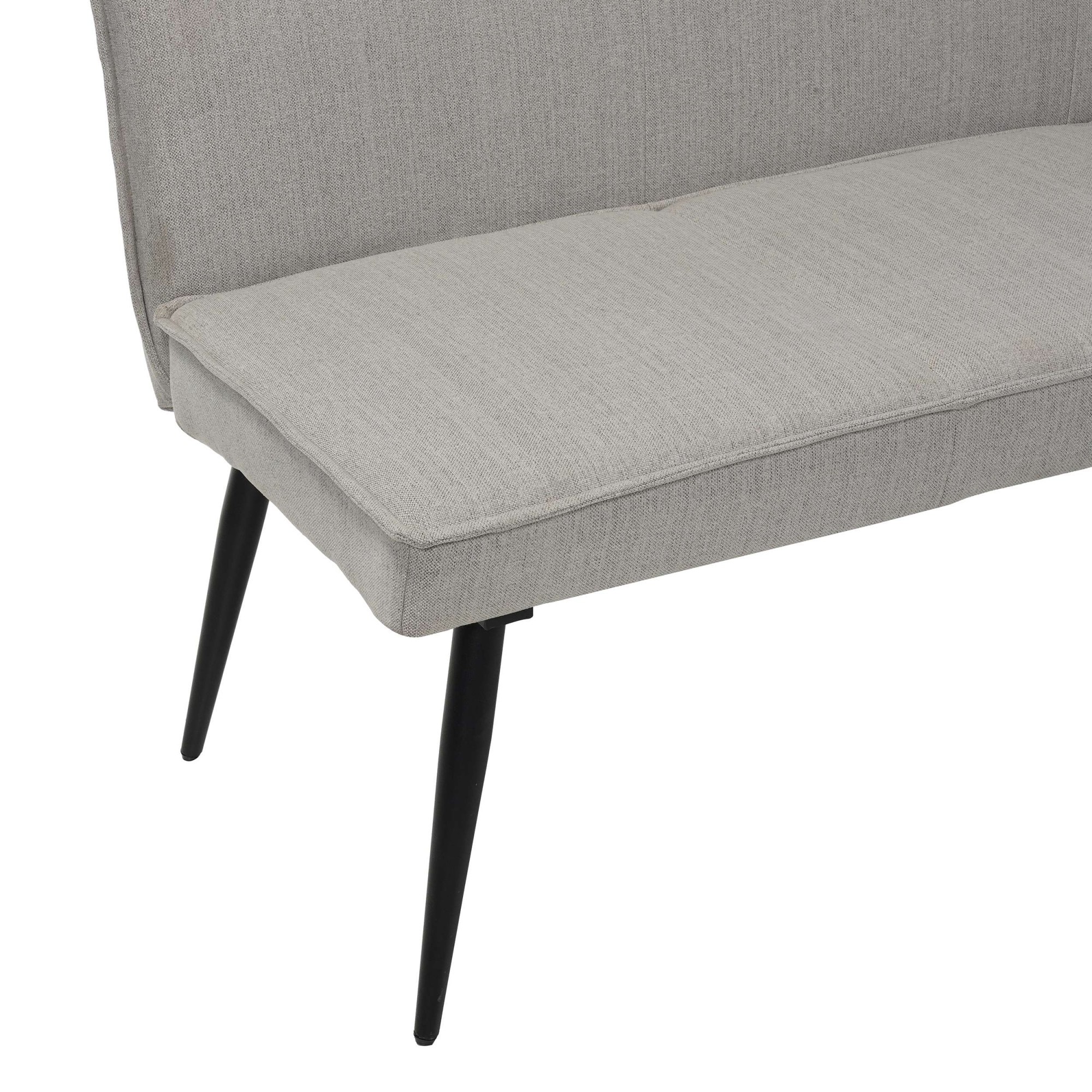 OTTO home Essbank »Ianna« schwarze Metallbeine, pflegeleichtem Webstoff Bezug, Breite 193 cm