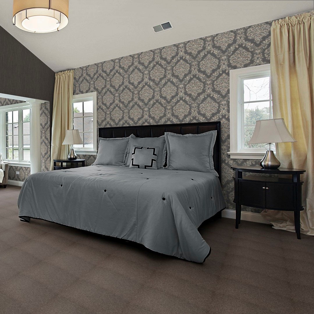 Bodenmeister Teppichboden »Jupiter, Velours - meliert, Made in Belgium«, rechteckig, 7,5 mm Höhe, Wohnzimmer, Schlafzimmer, Kinderzimmer, Breite 400/500 cm