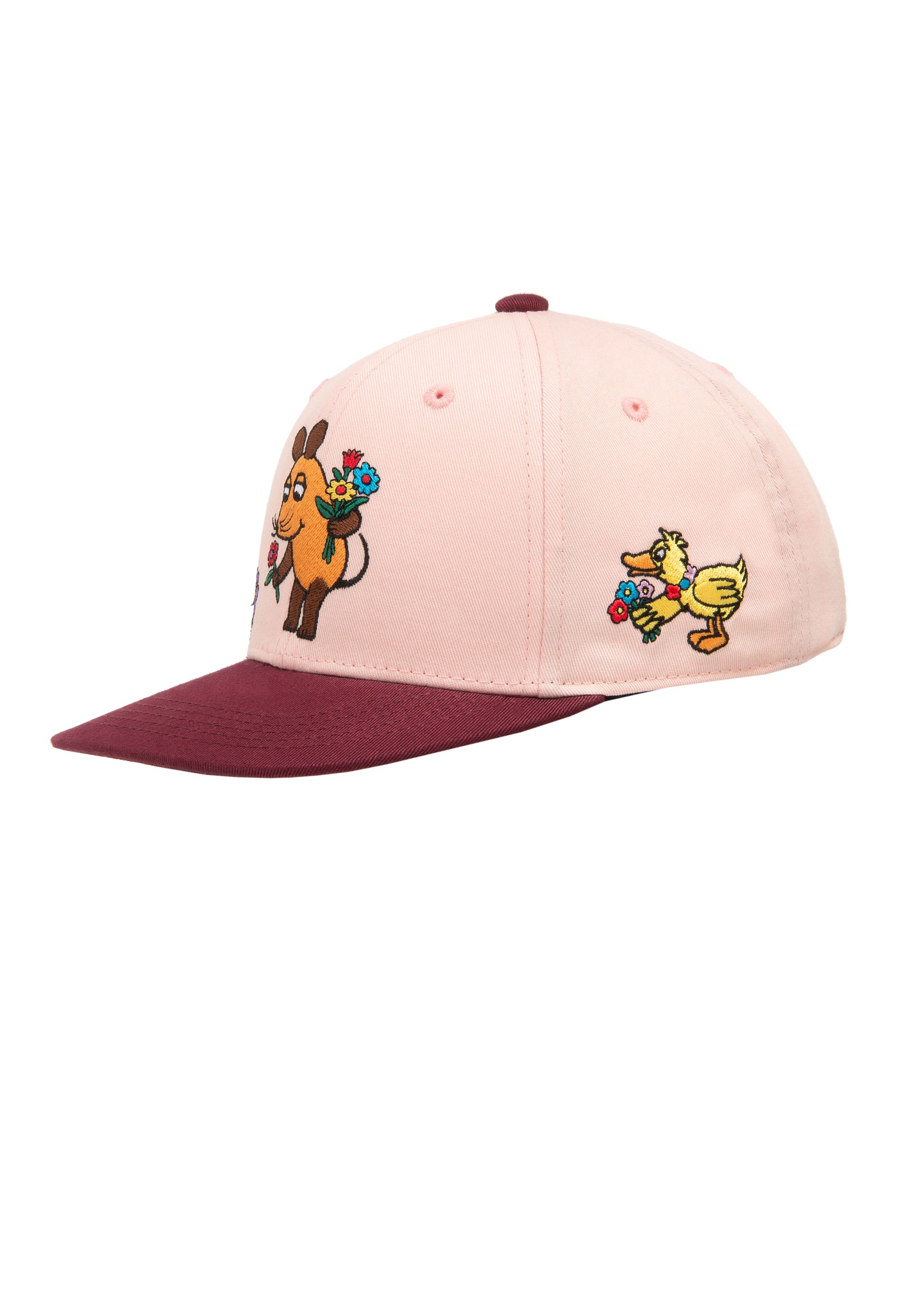 LOGOSHIRT Baseball Cap »Maus - Blumenstrauß«, mit detailreicher Stickerei