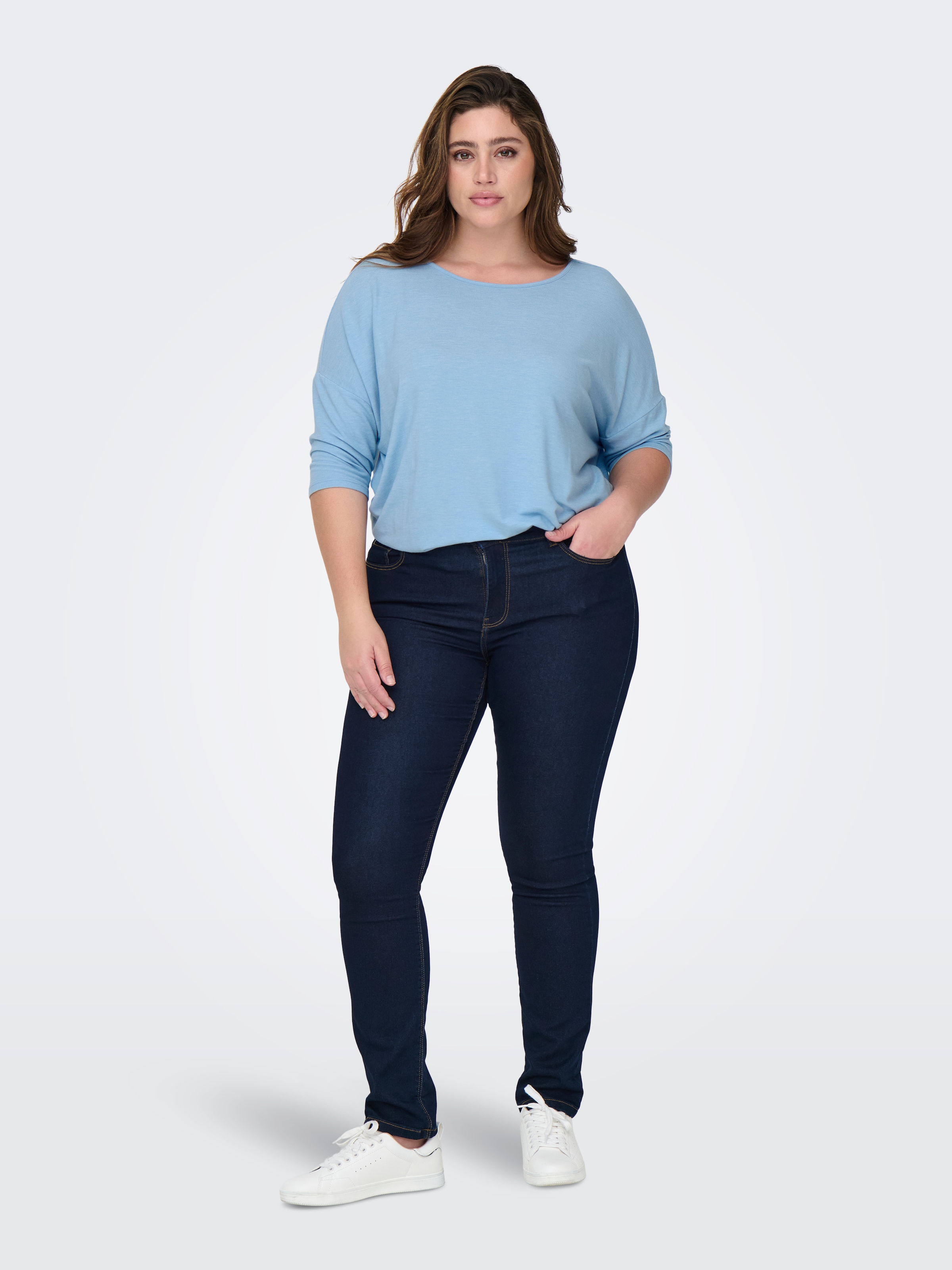 ONLY CARMAKOMA 3/4-Arm-Shirt »CARLAMOUR 3/4 TOP JRS NOOS«