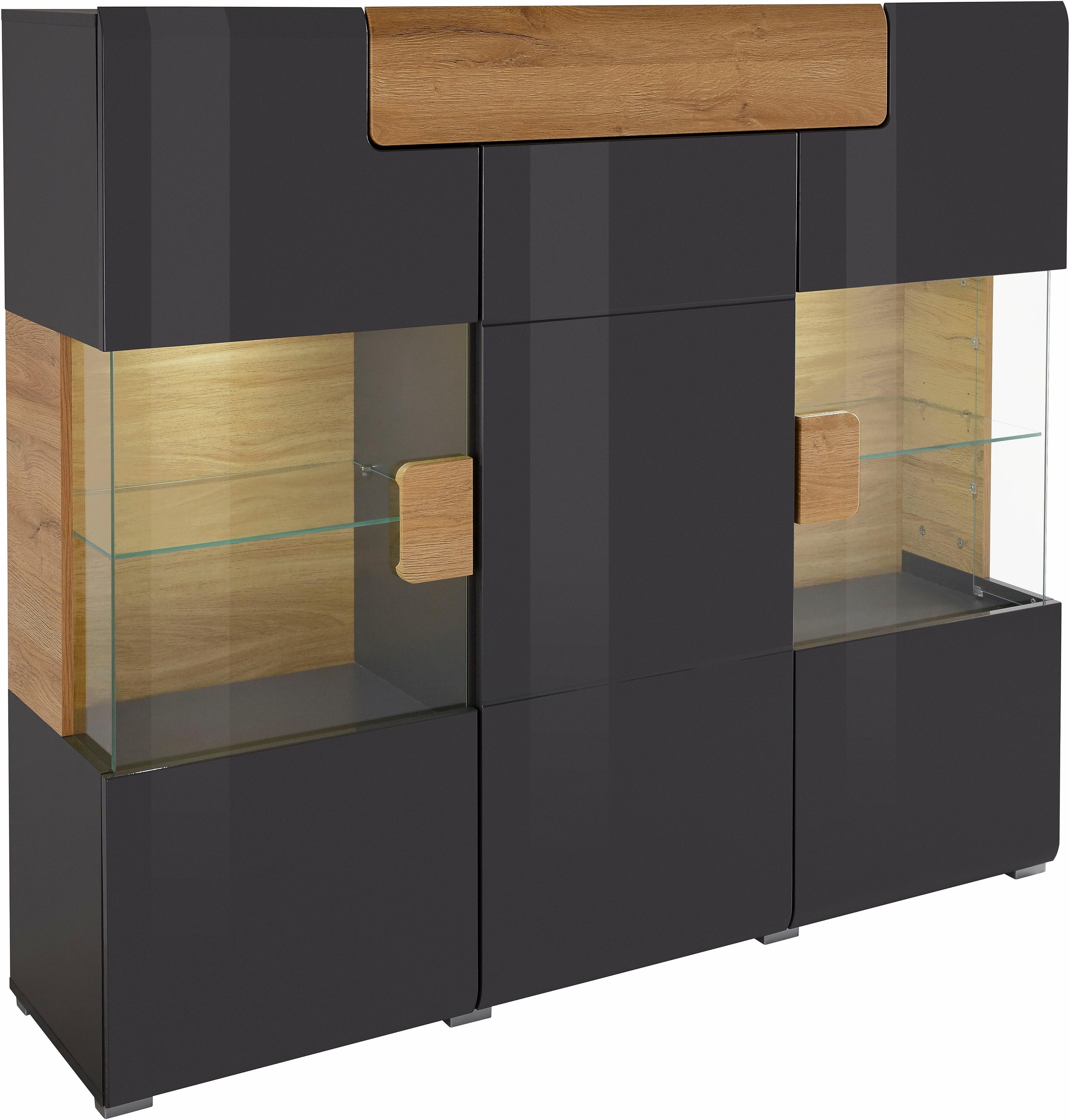 OTTO home Highboard "Toledo,Breite 147,5cm,trendige Hochkommode mit 3Türen günstig online kaufen
