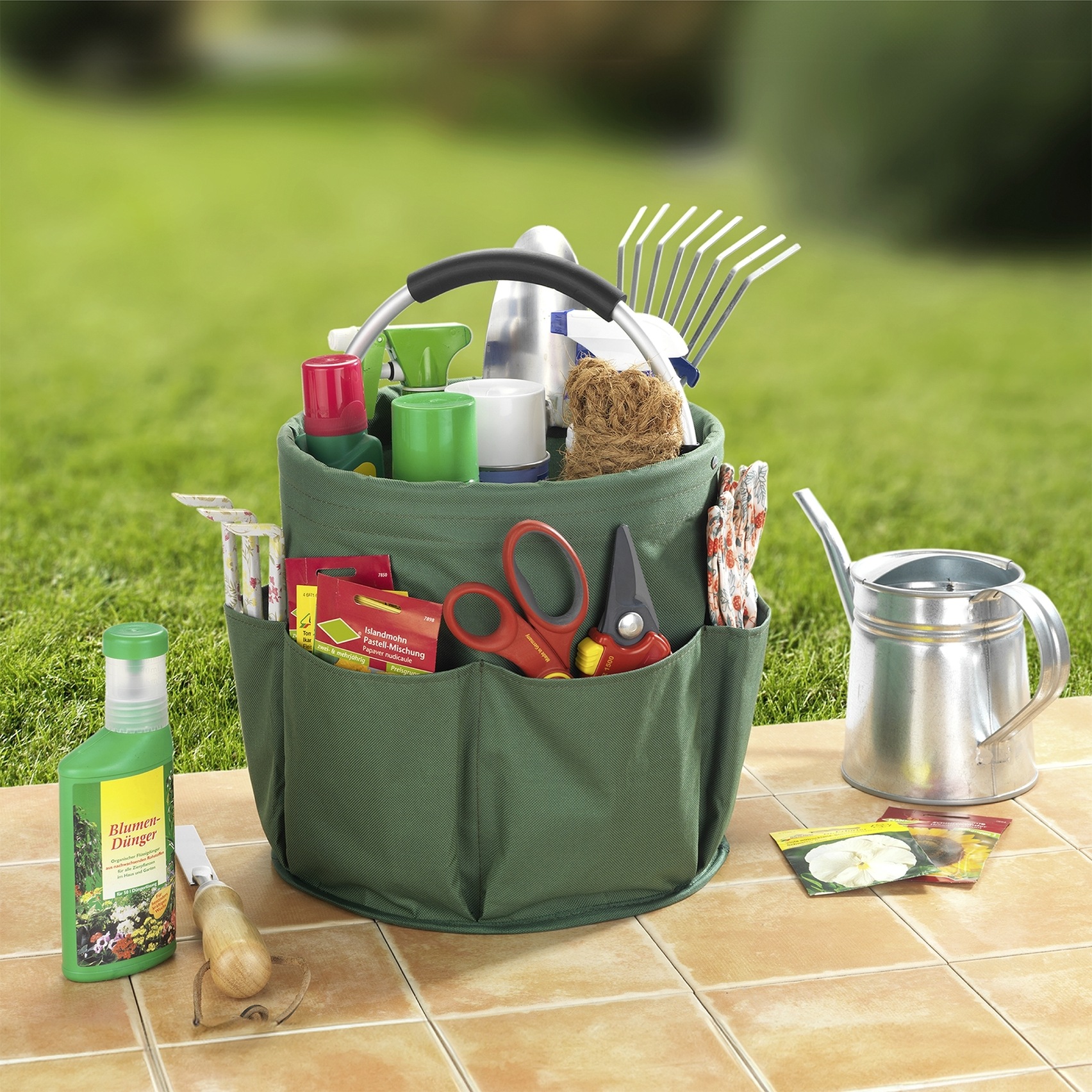 Maximex Falteimer »Modell Universal-Caddy« Organizer für Haus & Garten, platzsparend faltbar, mit 6 Außentaschen