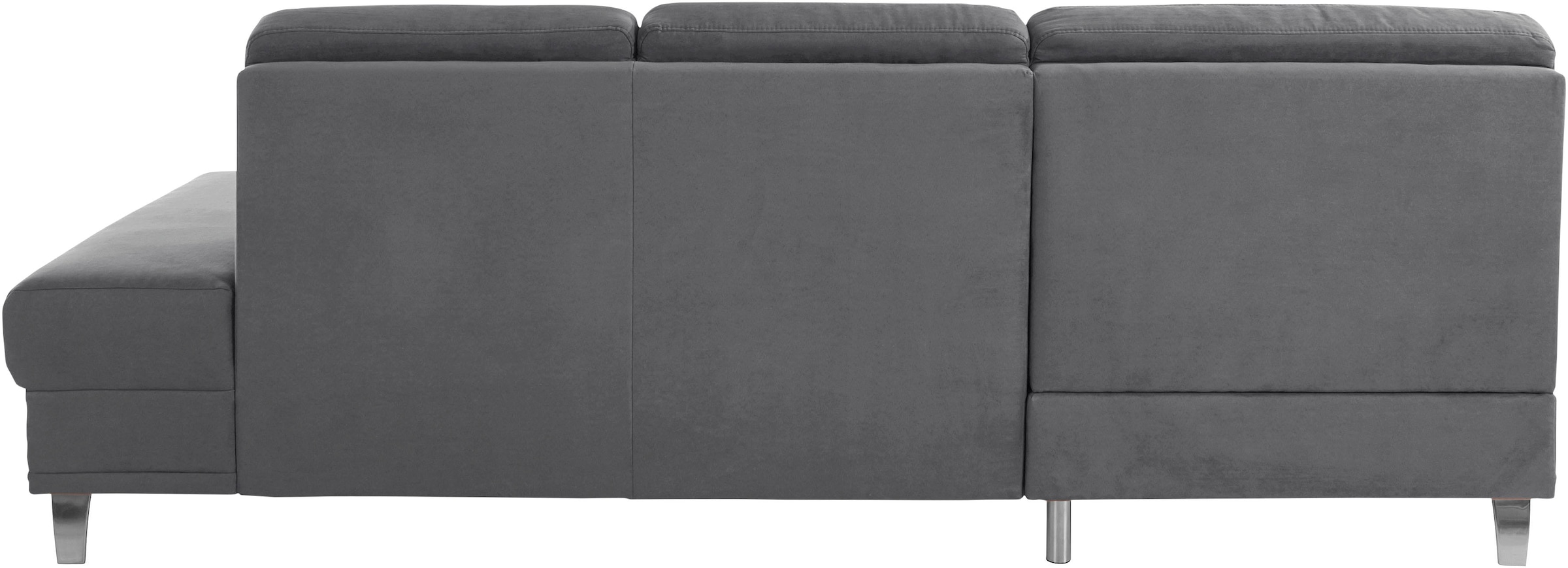 sit&more Ecksofa »Clio L-Form« wahlweise mit Bettfunktion oder Vorziehsitz und Bettkasten, Federkern