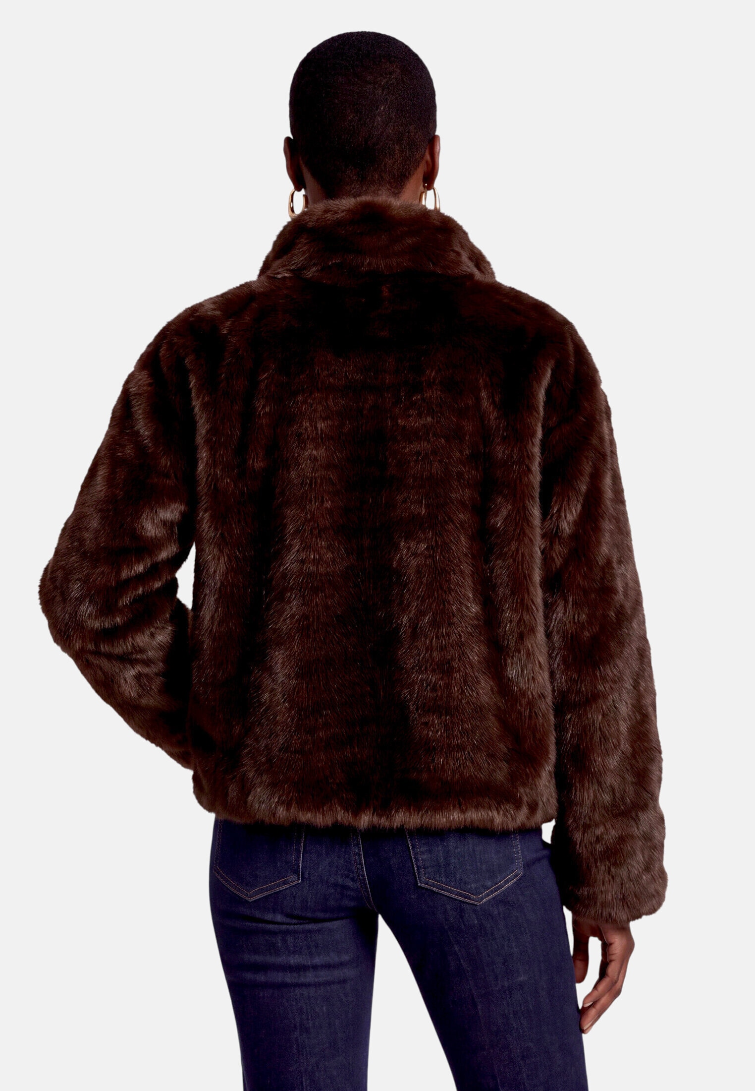 Zero Plüschjacke »Damen mit Reißverschluss«