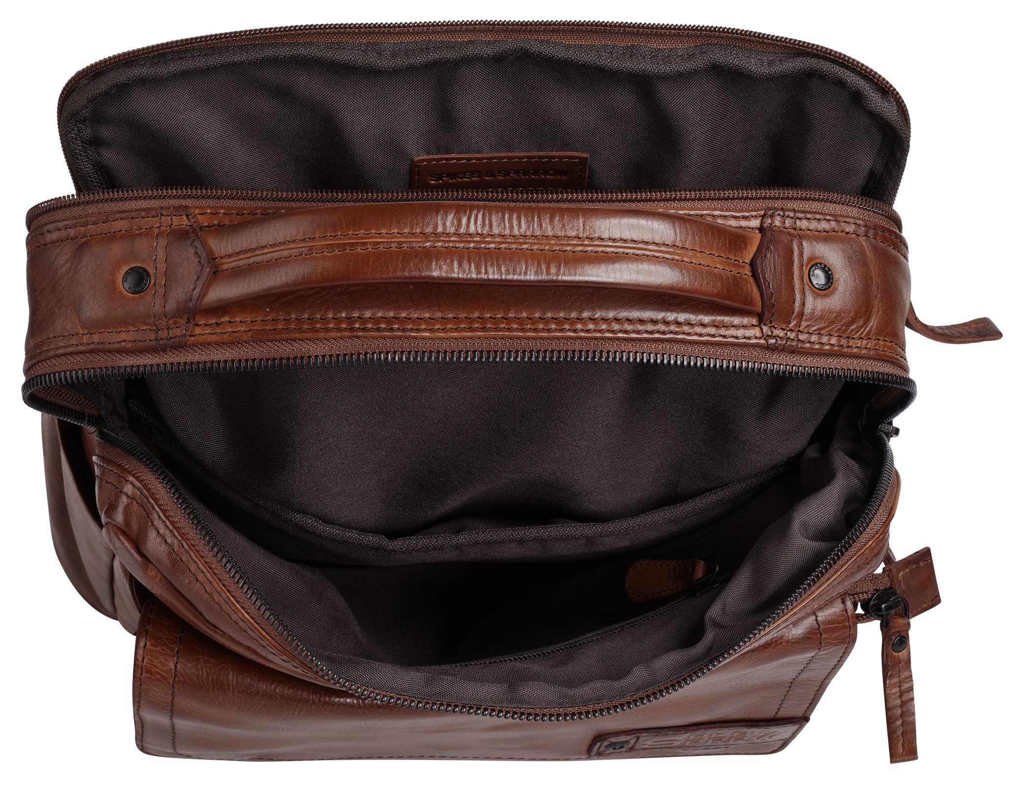 Spikes & Sparrow Laptoprucksack echt Leder
