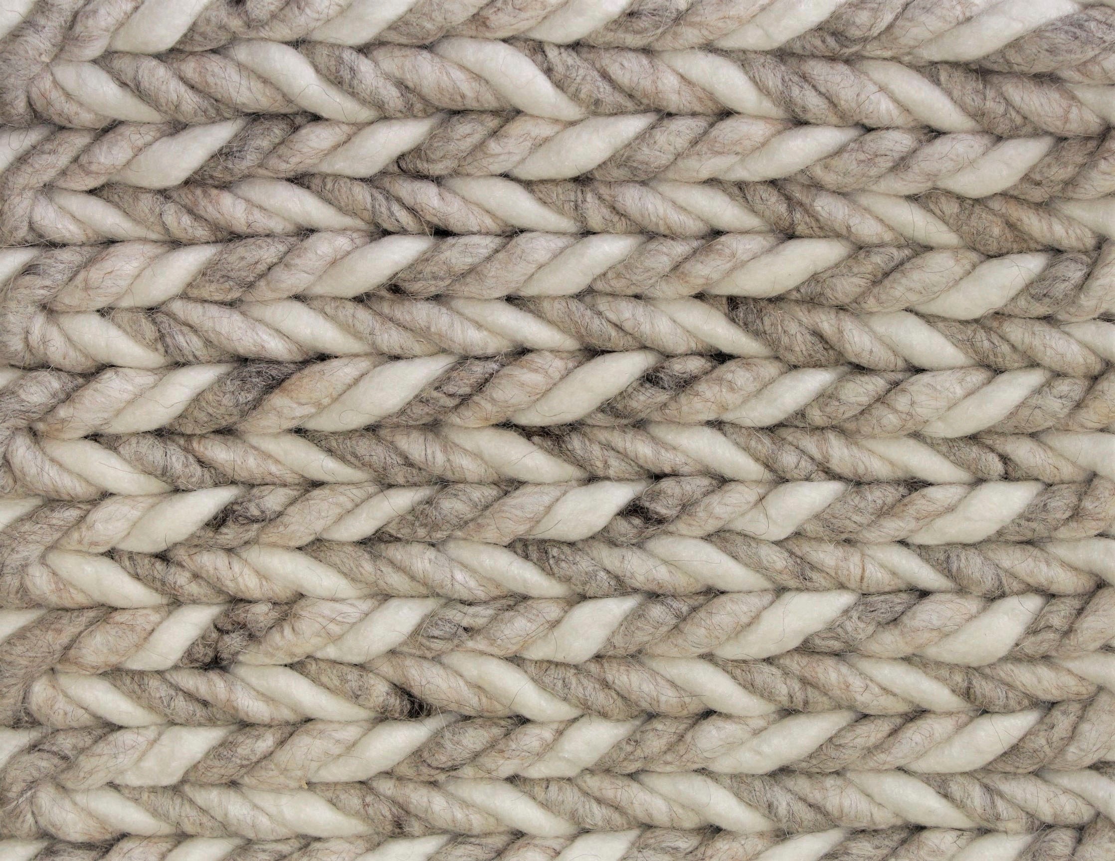 Dekowe Hochflor-Teppich »Enja«, rechteckig, 25 mm Höhe, Handweb Teppich, Strickoptik, handgewebt