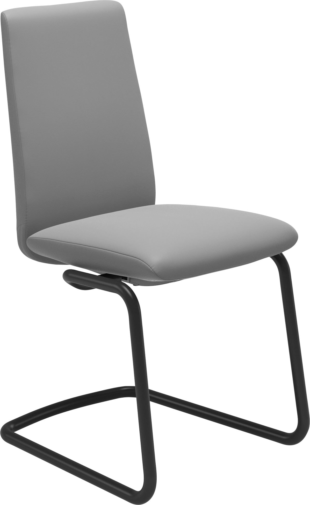 Stressless Polsterstuhl "Laurel", Leder BATICK, Low Back, Größe M, mit Beinen aus Stahl in Schwarz matt