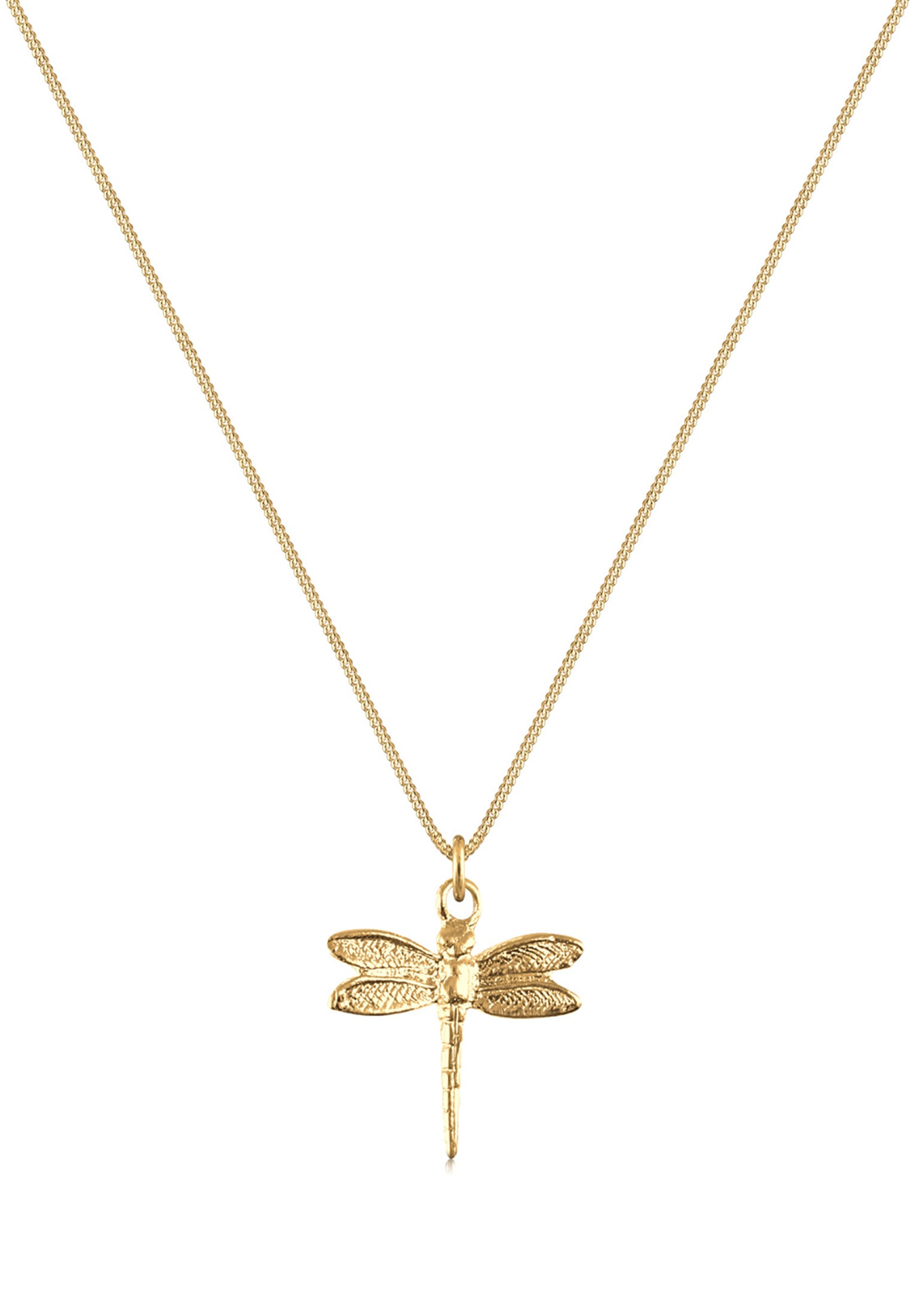 Elli Kette mit Anhänger »Libelle Panzerkette Tier Natur 925 Silber«
