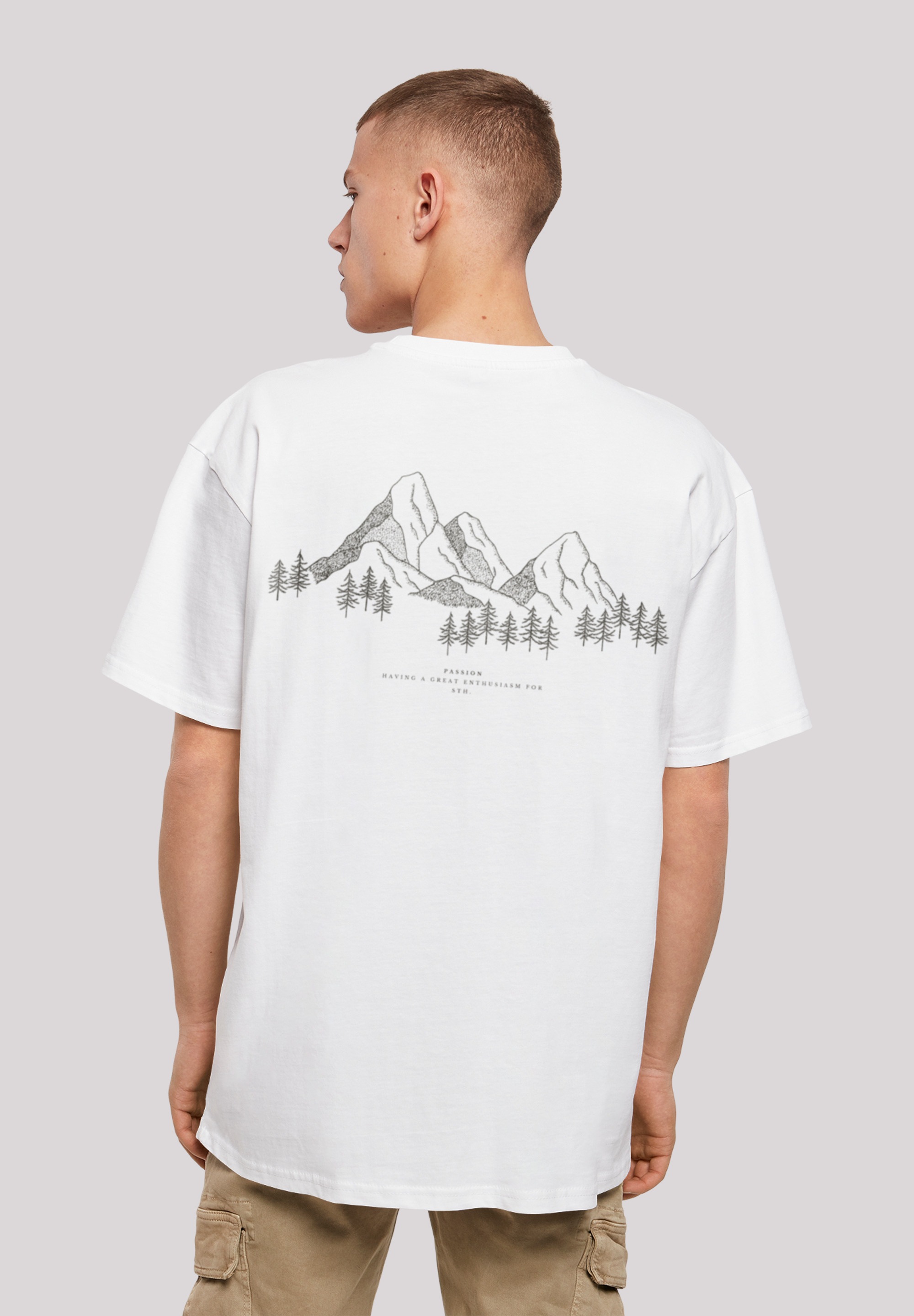 F4NT4STIC T-Shirt »Mountain Berge Urlaub Winter Schnee Ski«, Print