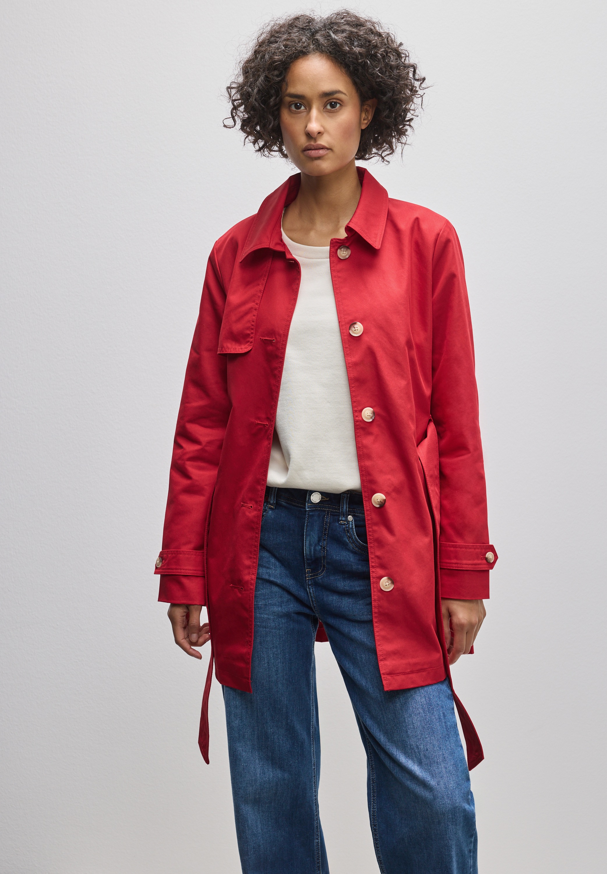 STREET ONE Trenchcoat, mit Bindegürtel günstig online kaufen