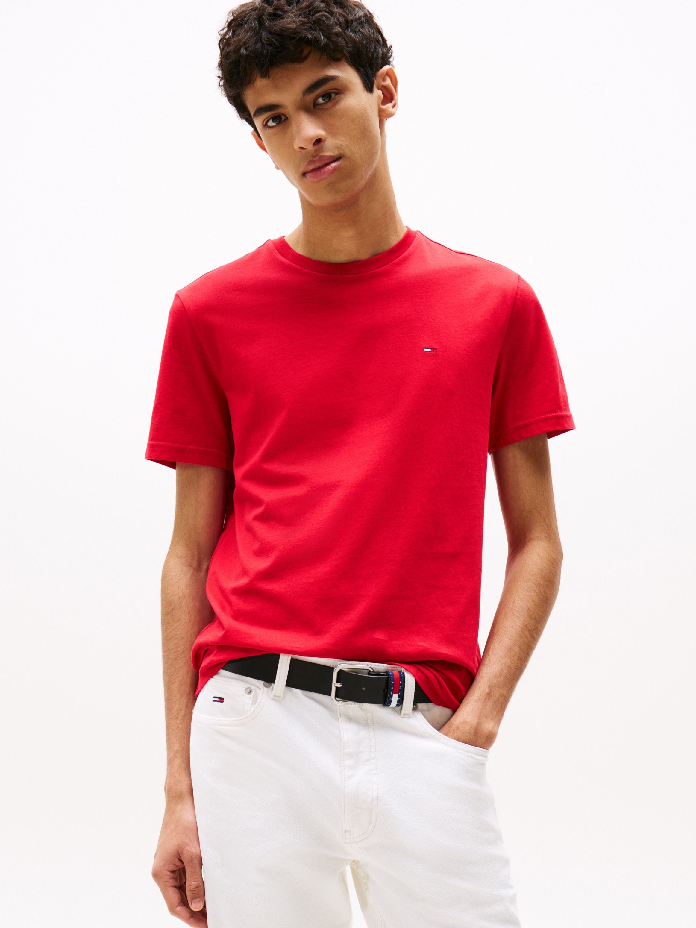 Tommy Jeans T-Shirt "TJM XSLIM 3 PACK TEE", Mit Rundhalsausschnitt günstig online kaufen
