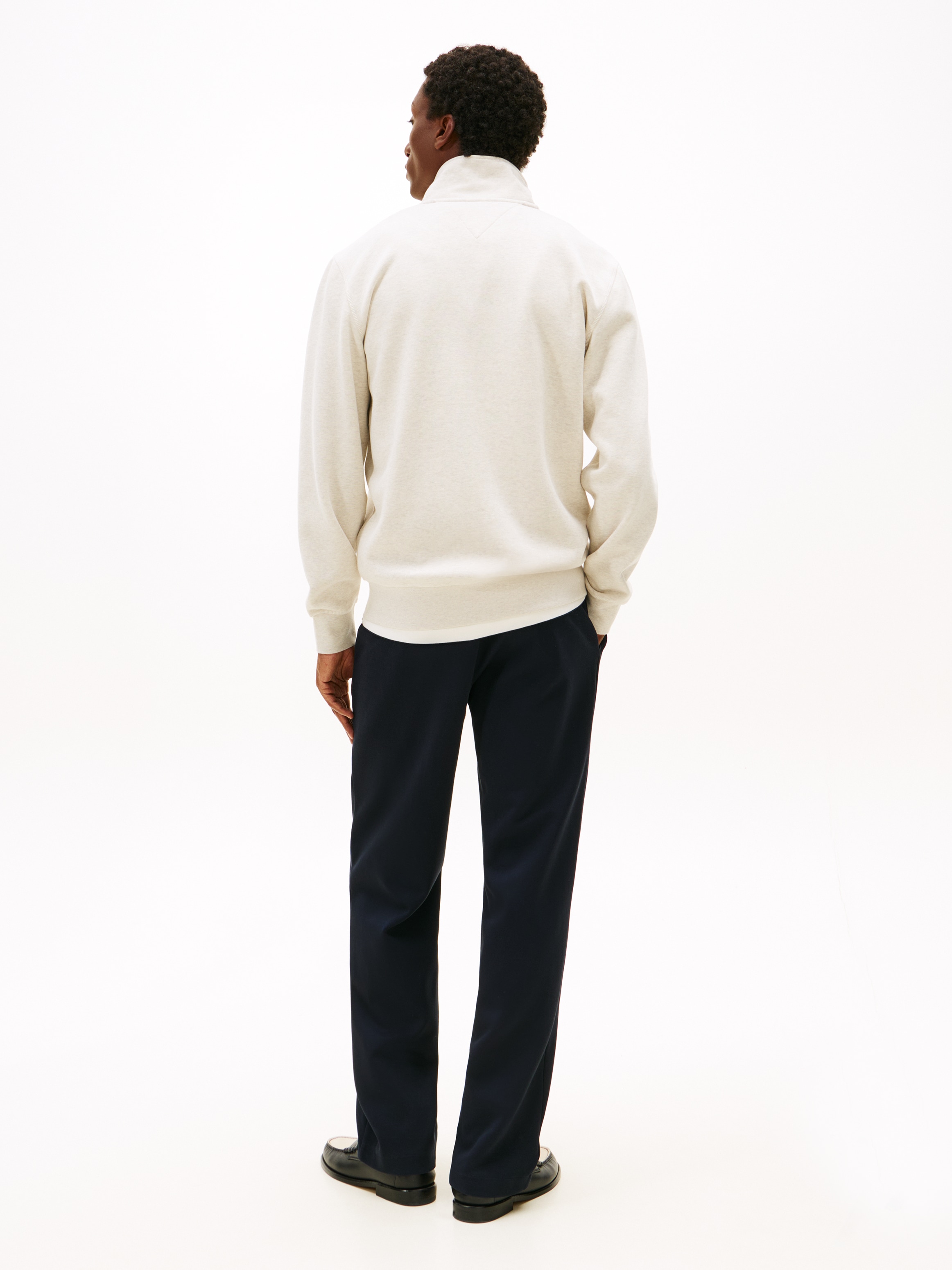 Tommy Hilfiger Sweatjacke »ESSENTIAL FLEECE STAND COLLAR«