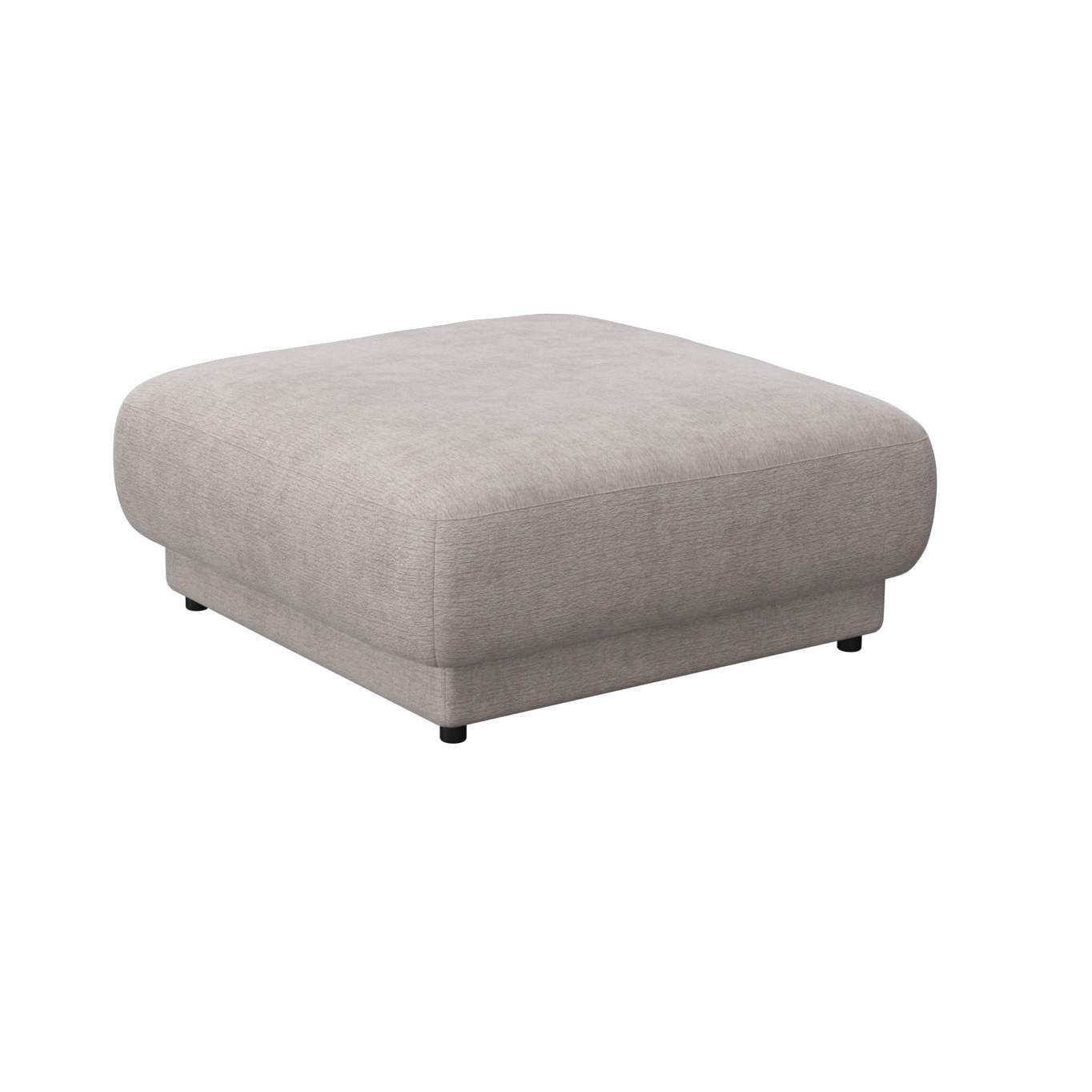 FLEXLUX Pouf »Molino, Fußhocker, Sitzhocker, Polsterhocker«, Kaltschaum & Stahl-Wellen, Füsse Schwarz