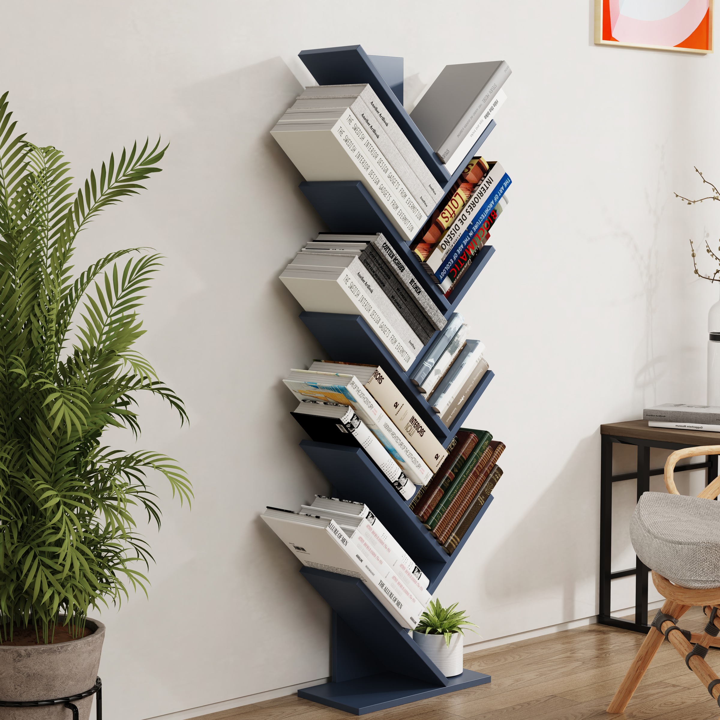 VCM Standregal »Holz Aufbewahrung Stand Regal Bücher Nulis XL«