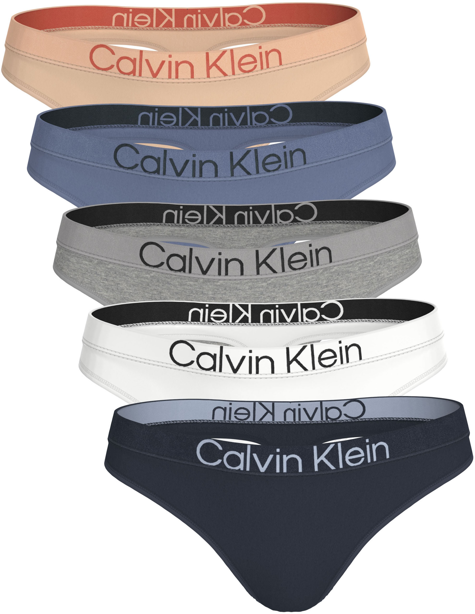 Calvin Klein Underwear Tanga "THONG 5PK" Packung, 5er-Pack, 5 Stk. Mit elas günstig online kaufen