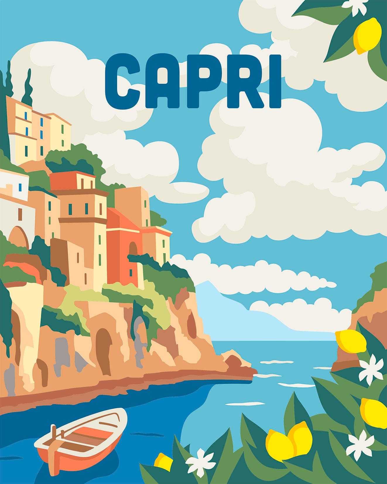 Ravensburger Malen nach Zahlen »CreArt, Adults Trend, Capri«, für Erwachsene; Made in Europe