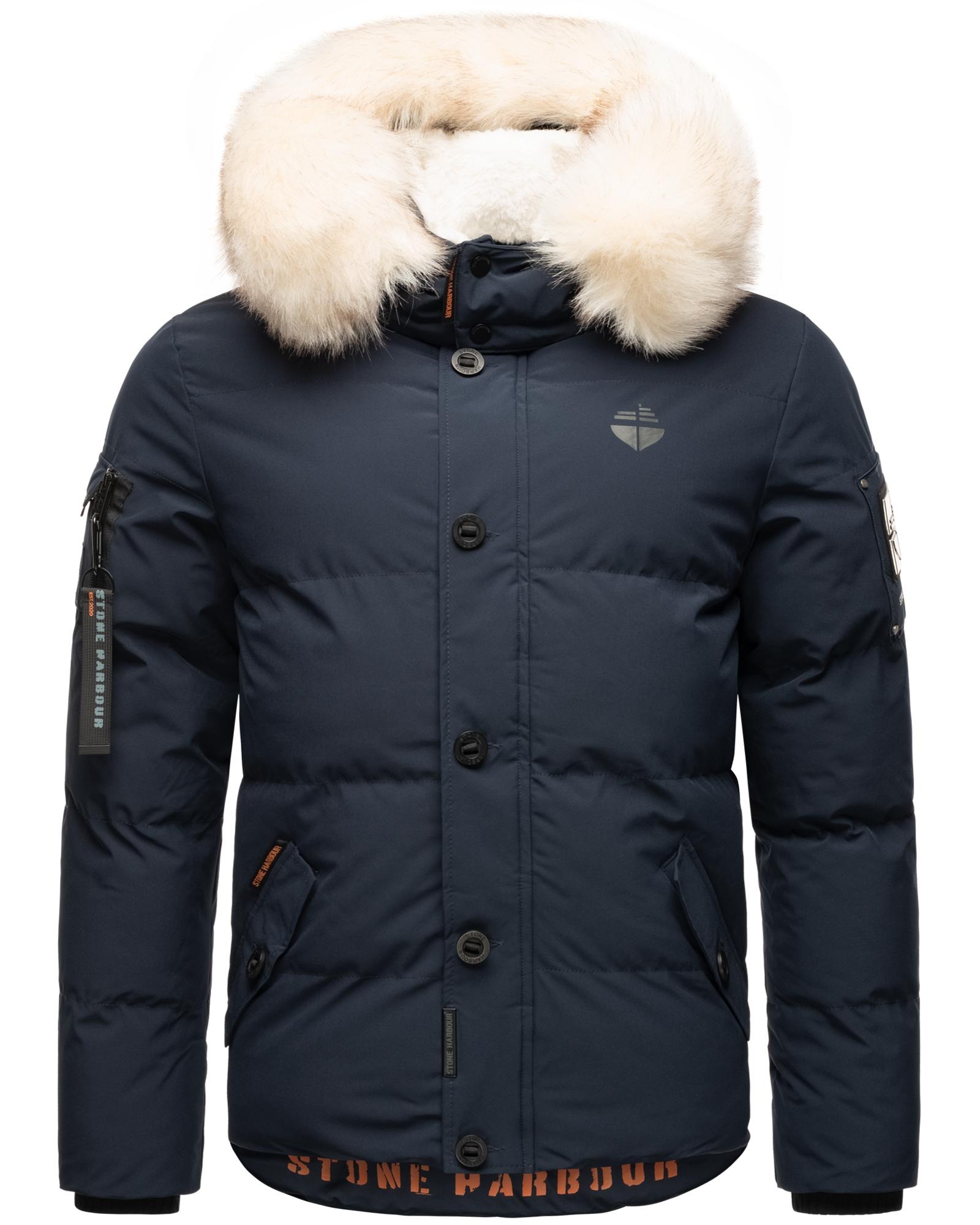 Stone Harbour Winterjacke »Halvaar«, mit Kapuze, stylischer Winterparka mit abnehmbarer Kapuze