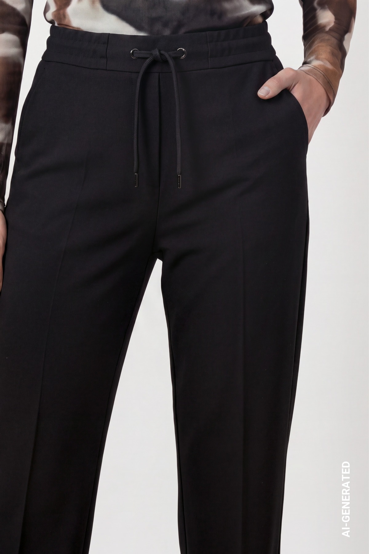 Monari Sweathose  Regular fit mit Bügelfalten