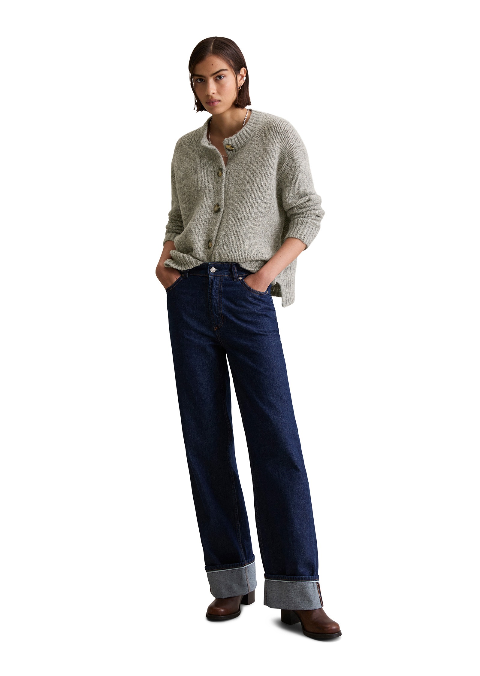 Marc O'Polo DENIM Cardigan »aus kuscheligem Schurwolle-Alpaka-Mix«