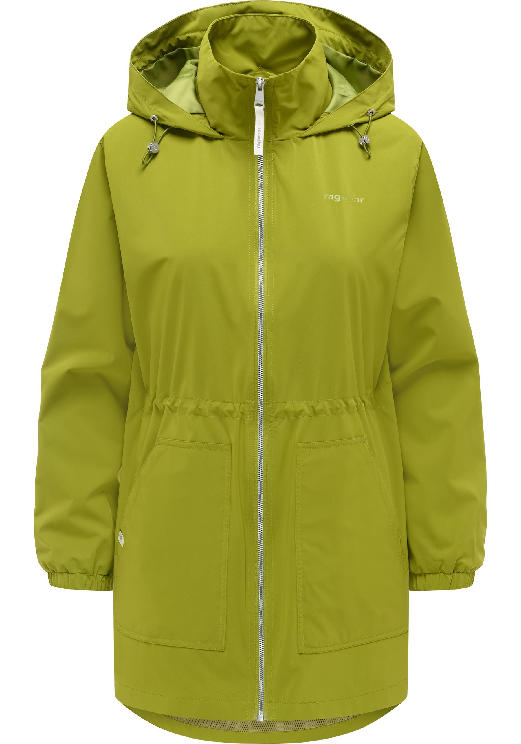 Ragwear Kurzmantel "Brona" Kurzer Damen Übergangsmantel mit Taillenzugband