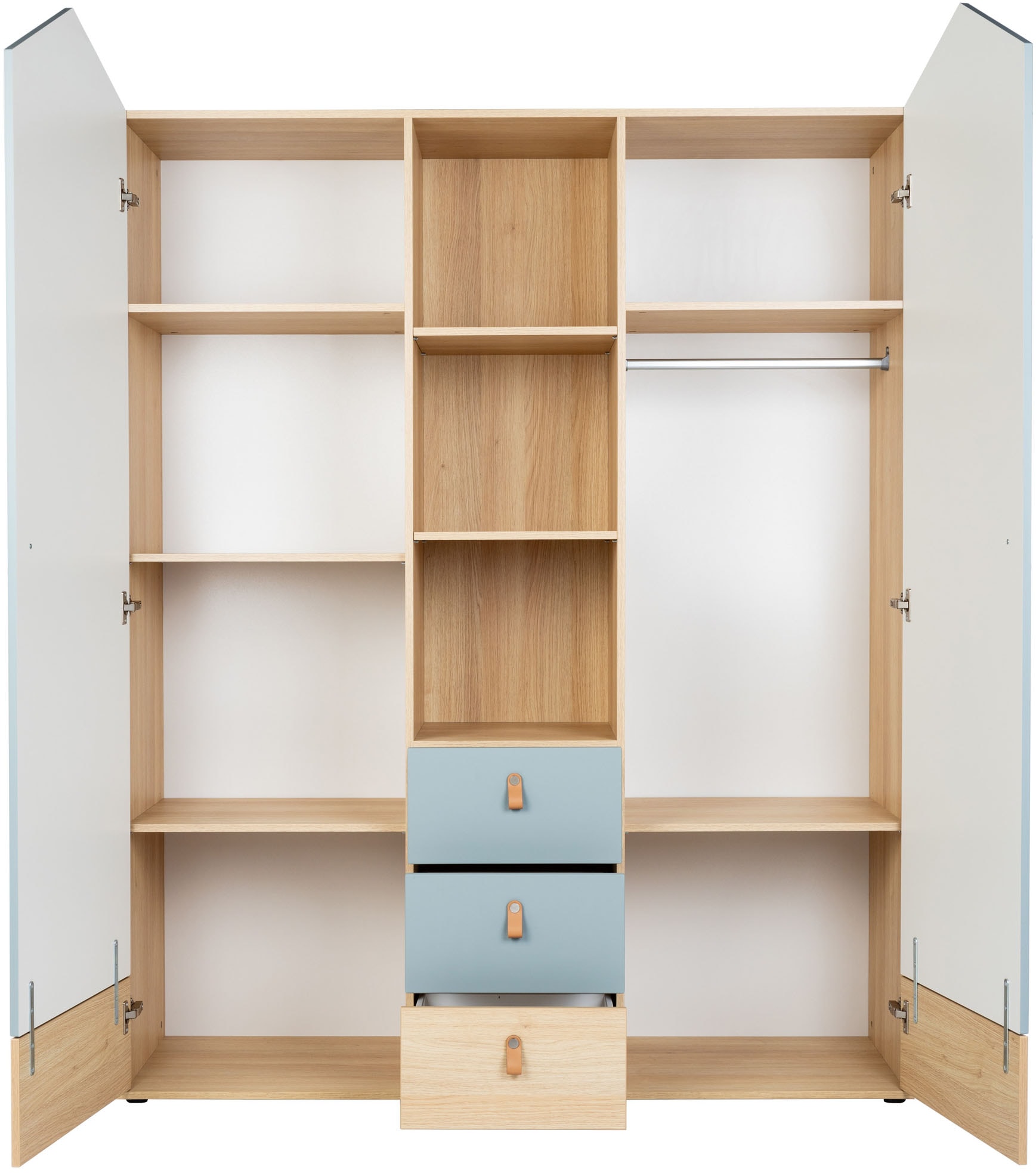 arthur berndt Kinderkleiderschrank »Kleiderschrank »Roofy« 2-türig mit Soft-Close-Funktion«, Soft-Close Funktion