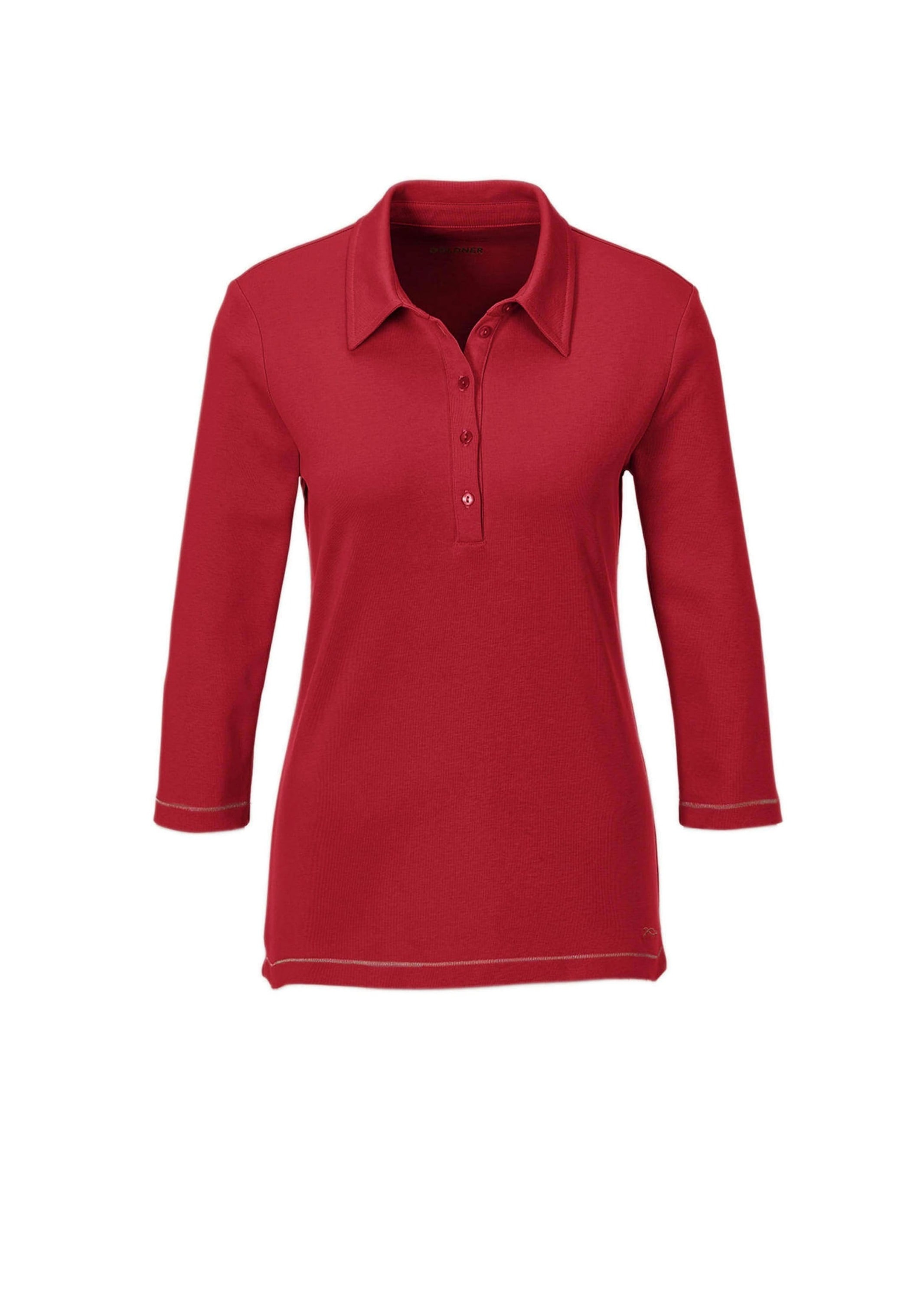 GOLDNER Poloshirt "Basic-Poloshirt mit Stickerei aus reiner Baumwolle" günstig online kaufen