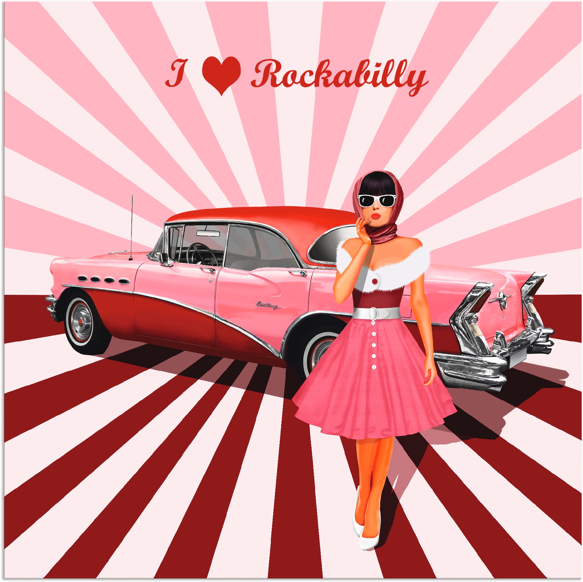 Artland Paveikslas »Ich liebe Rockabilly« Auss...