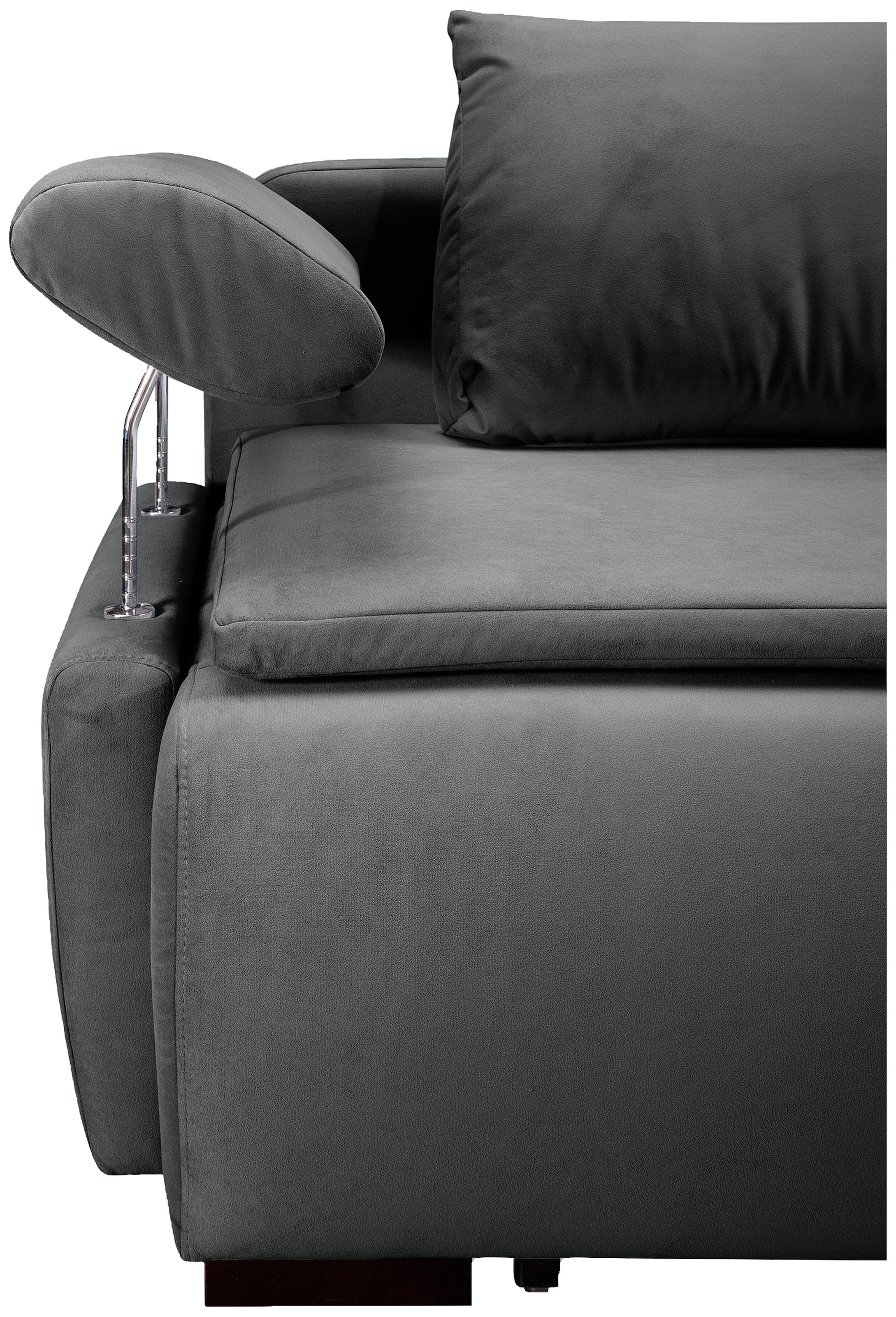 INOSIGN Schlafsofa »Romeo«, mit Boxspringaufbau, Bettfunktion & Bettkasten, Dauerschlafsofa