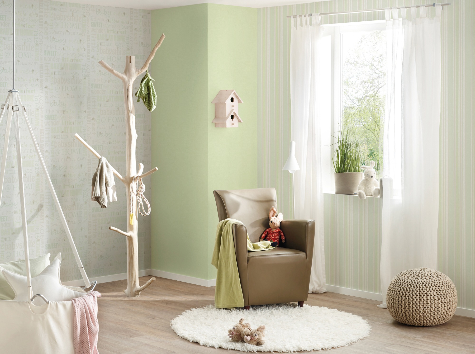 living walls Vliestapete »Little Stars«, Strukturmuster-gemustert-Motiv, Tapete Kinder Metallic Tapeten Kinderzimmer Schlafzimmer Design Optik