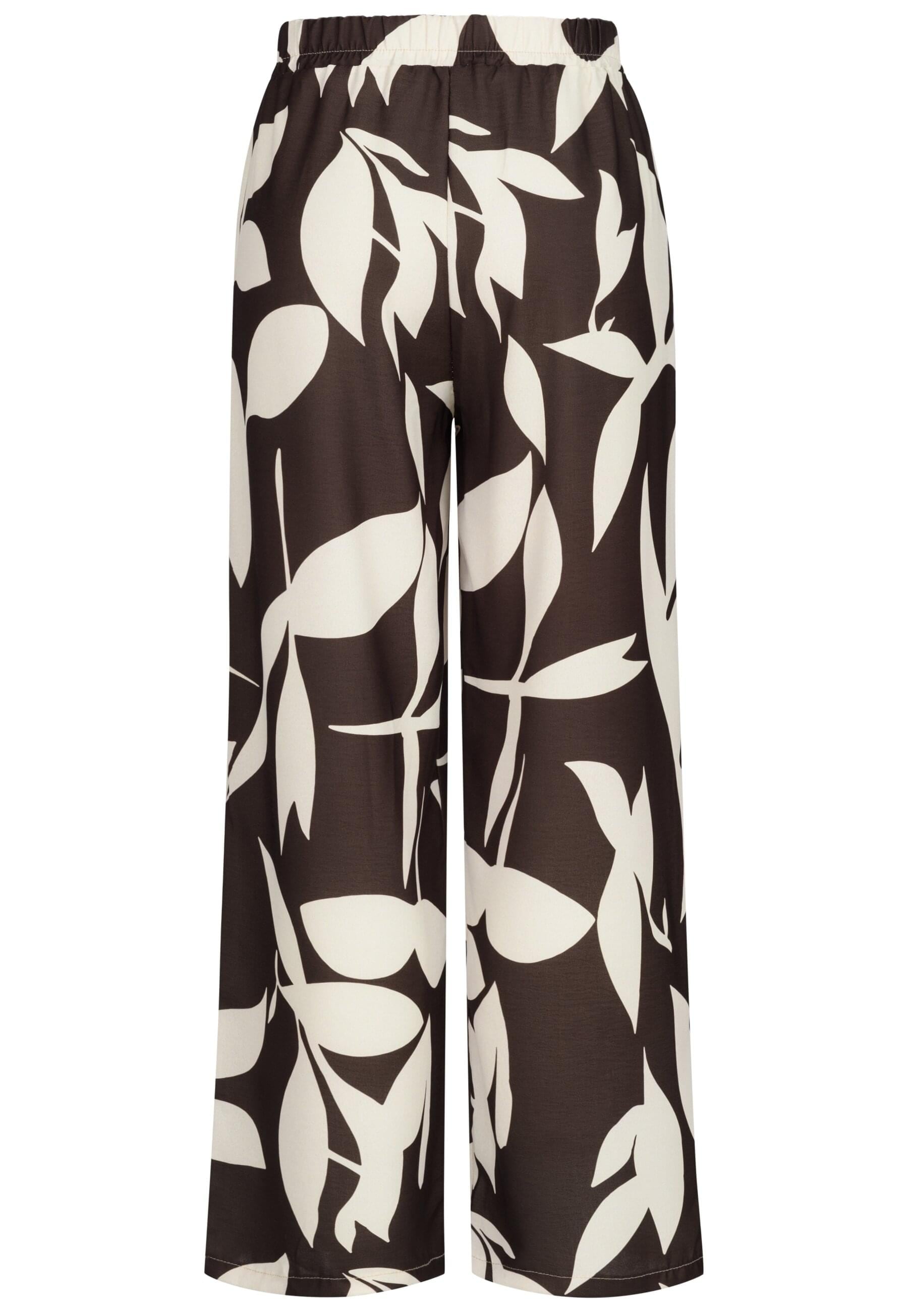 CLOUD 5IVE Stoffhose »CLOUD 5IVE Pants with tie belt and aop floral print«, (1 tlg.)