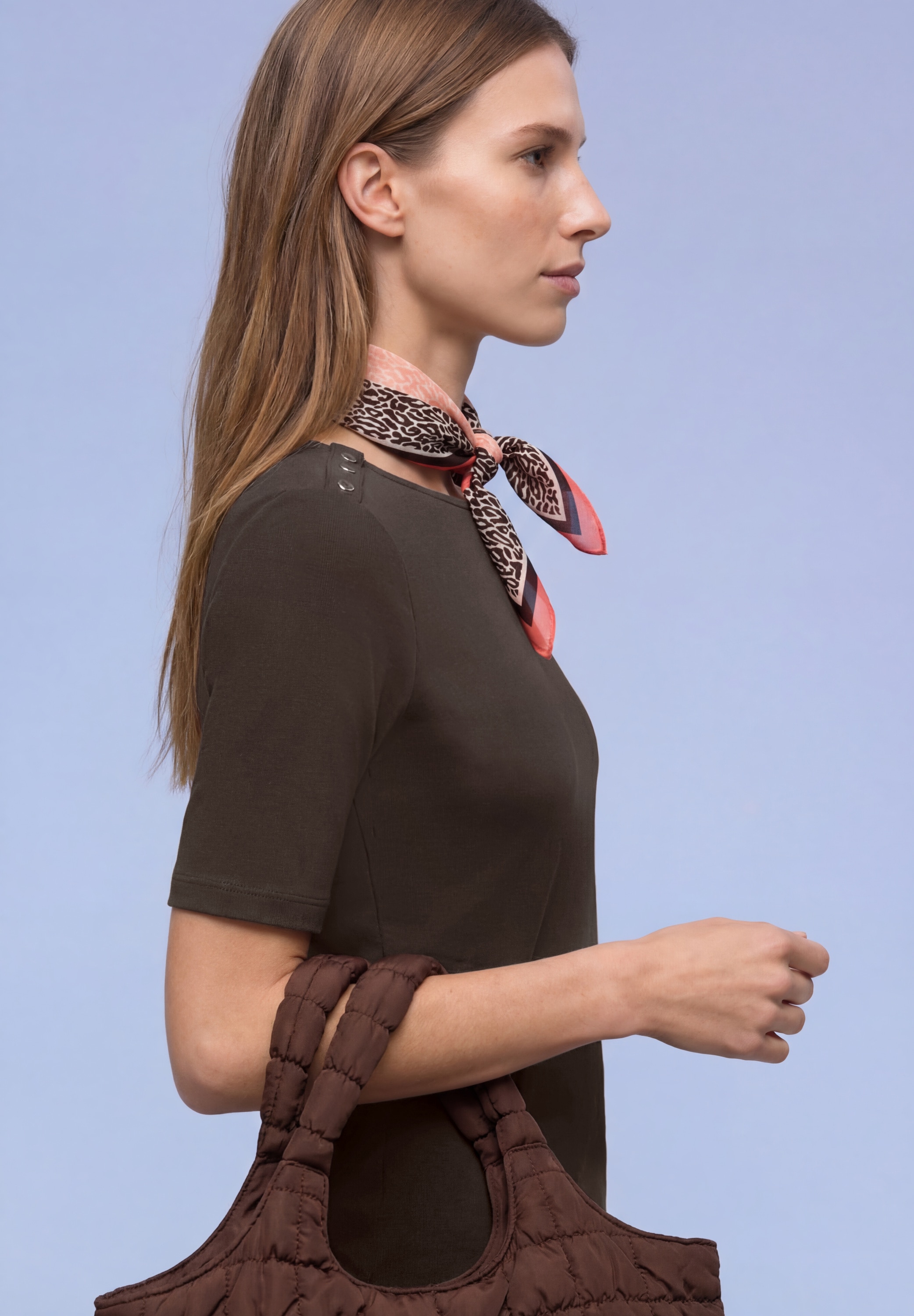 STREET ONE T-Shirt aus Jersey in Unifarbe günstig online kaufen