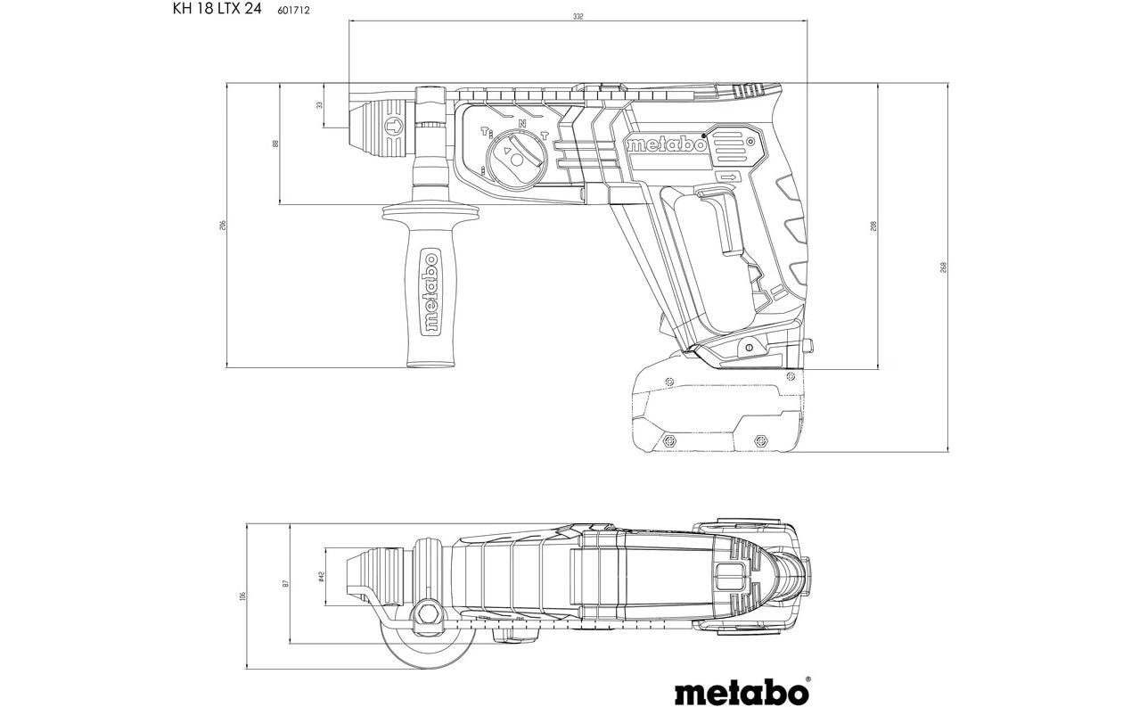 metabo Akku-Meißelhammer »KH 18 LTX 24 Solo«