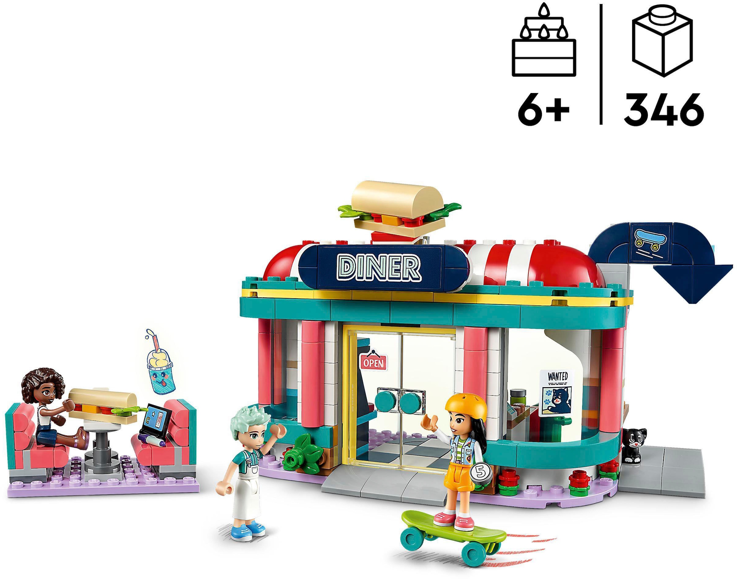 LEGO® Konstruktionsspielsteine »Restaurant (41728), LEGO® Friends«, (346 St.), Made in Europe