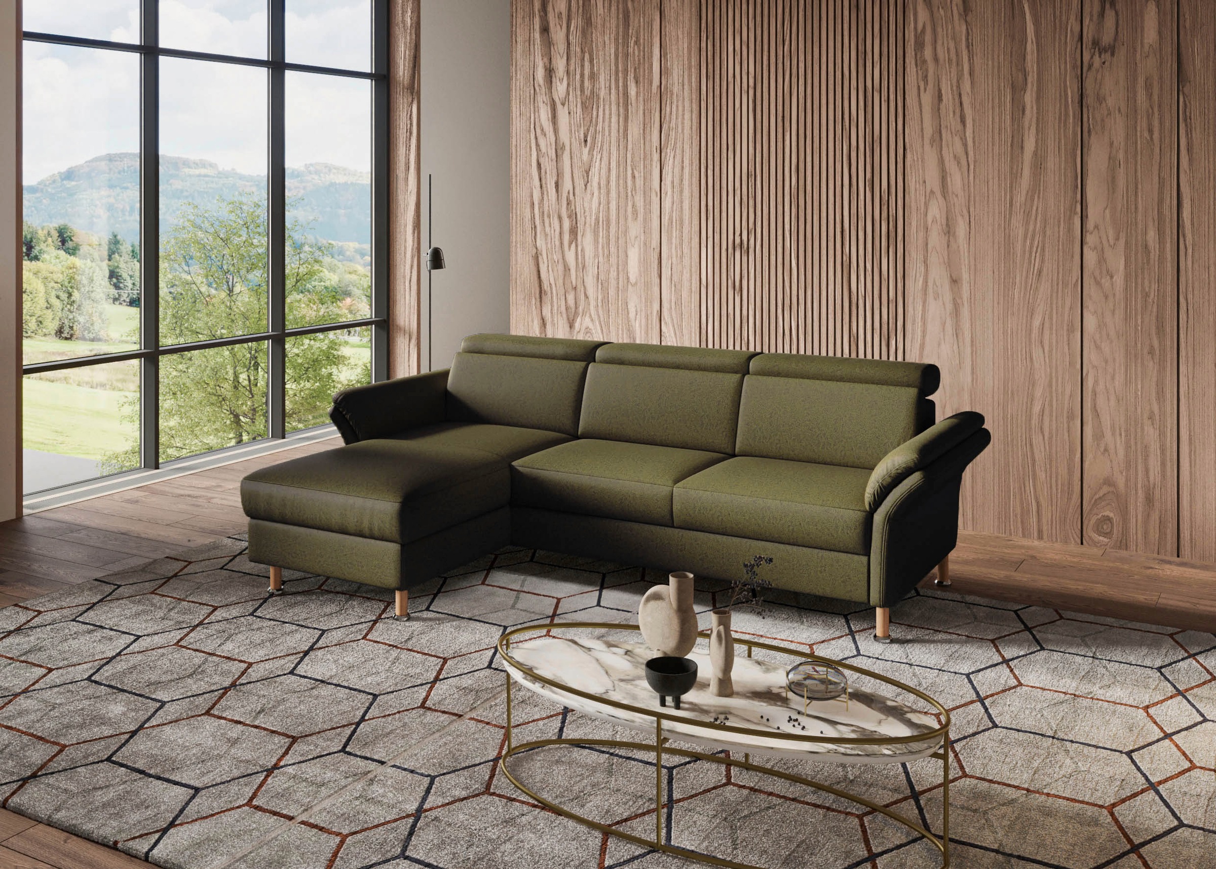 Home affaire "Calypso L-Form" mit motorischen Funktionen im Sofa und Recami günstig online kaufen