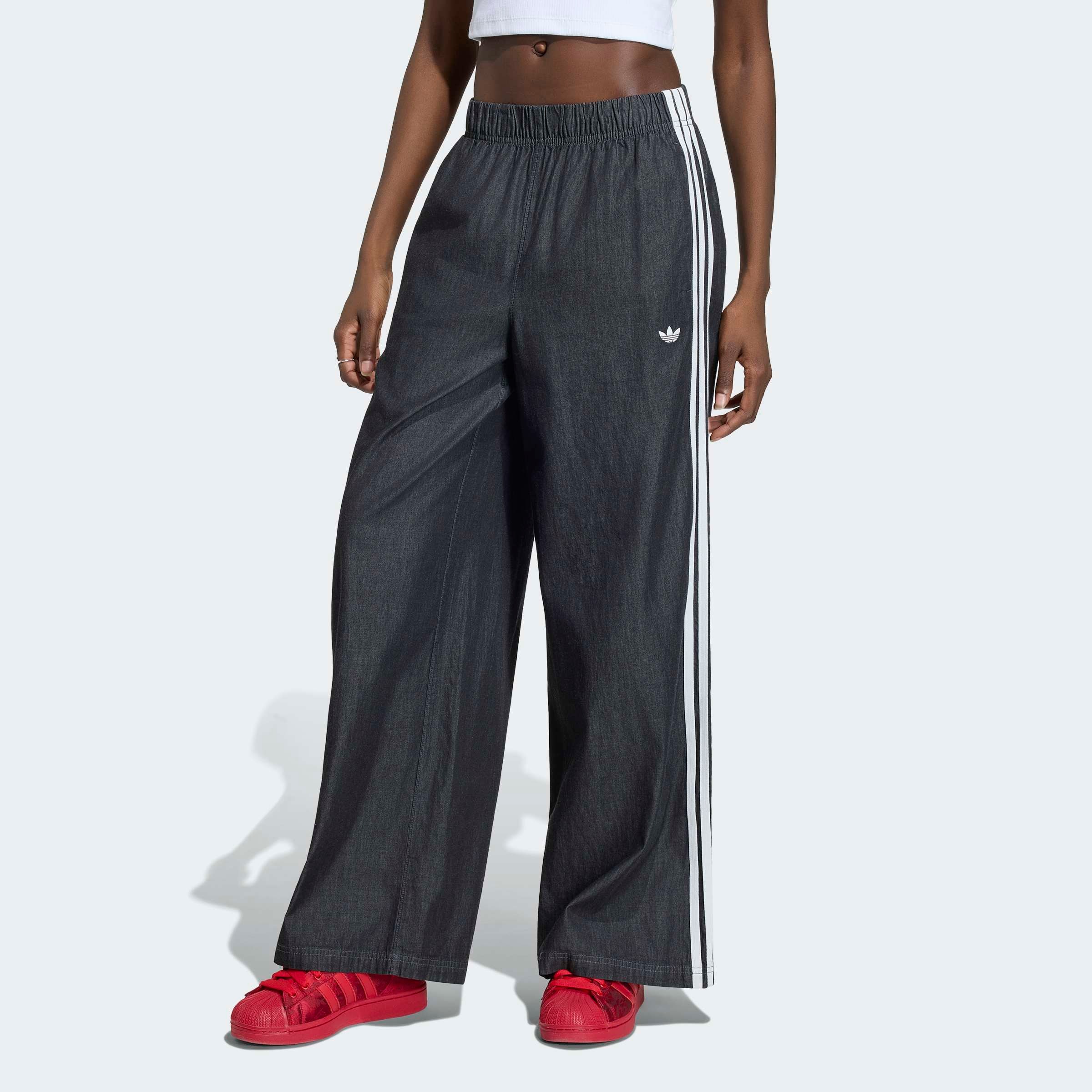 adidas Originals Sporthose »DENIM WIDE LEG«  für Erwachsene, mit Gummizug, locker geschnitten