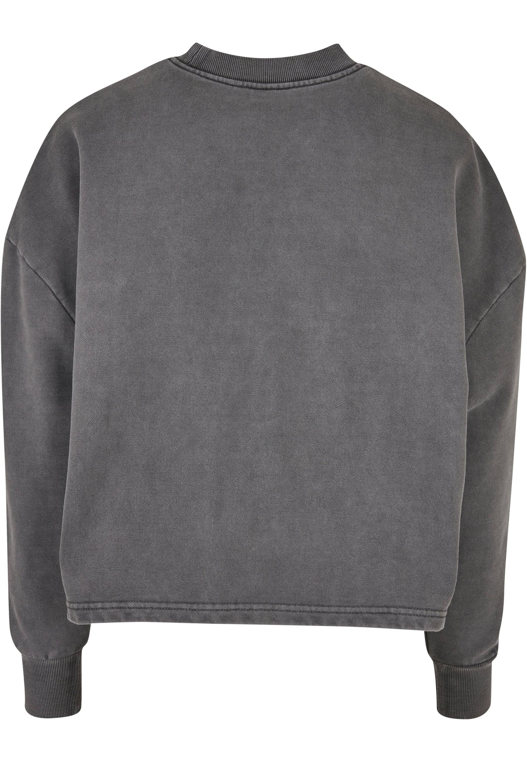 URBAN CLASSICS Sweater »Urban Classics Damen Ladies Heavy Terry Garment Dye Crewneck«, (1 tlg.)