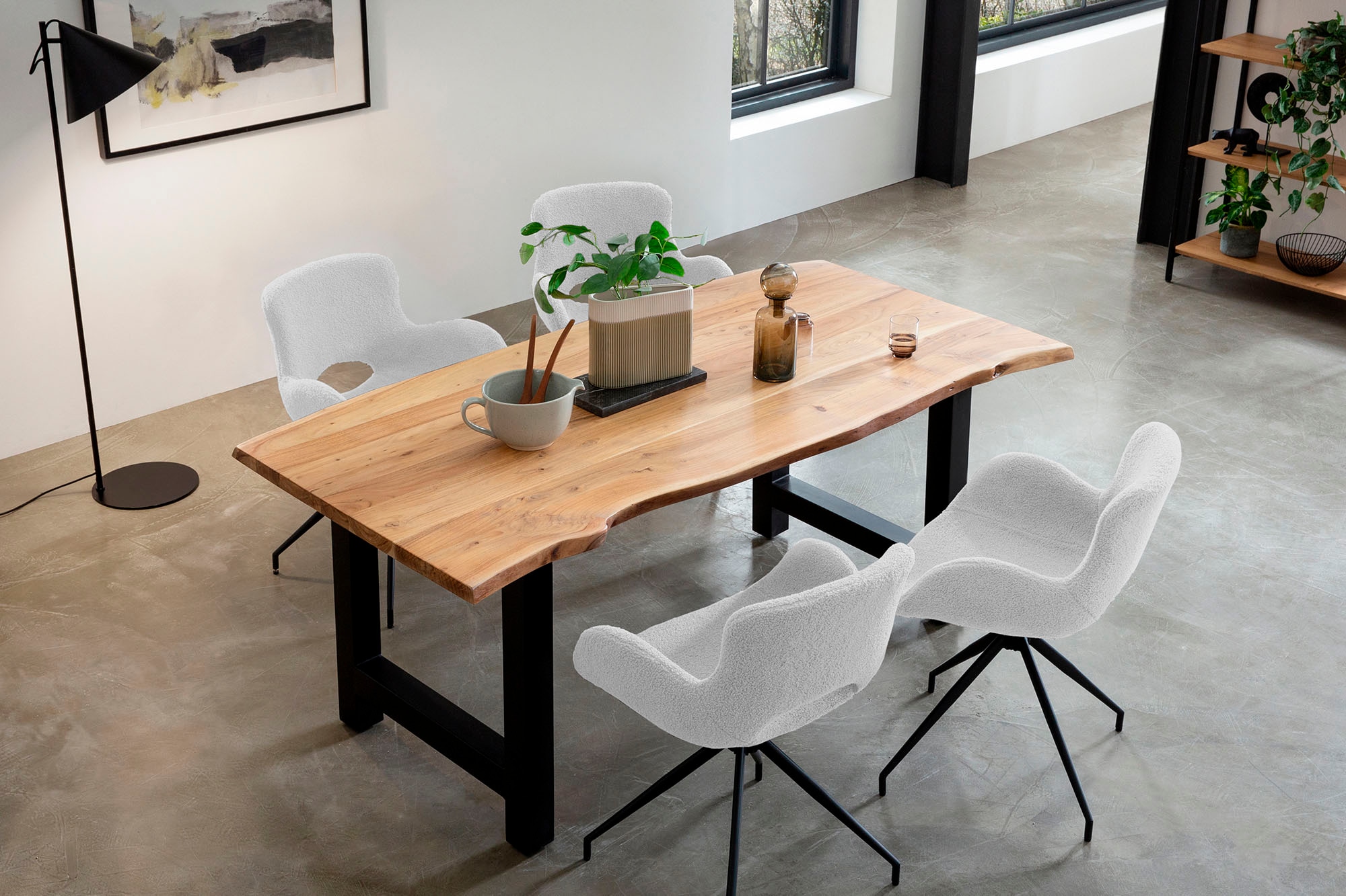 SalesFever Esszimmerstuhl "Stilvoller Polsterstuhl" () 180 Drehplatte unter günstig online kaufen