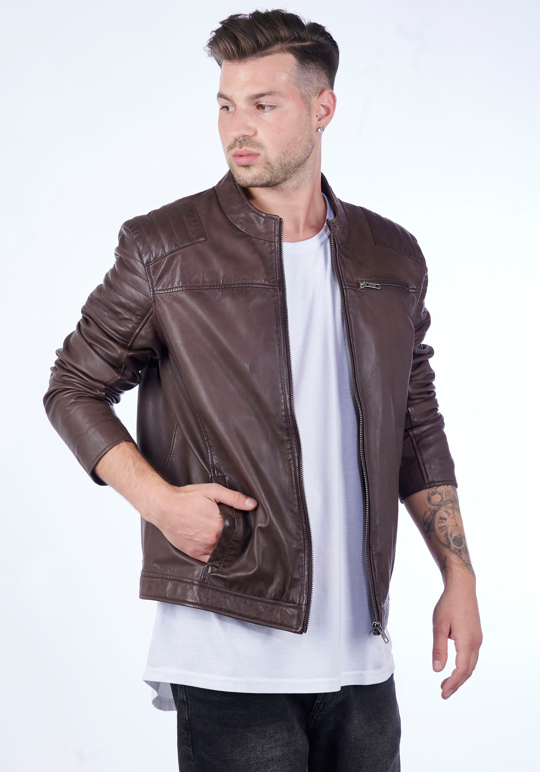 Bruno Banani Lederjacke »Rocha«