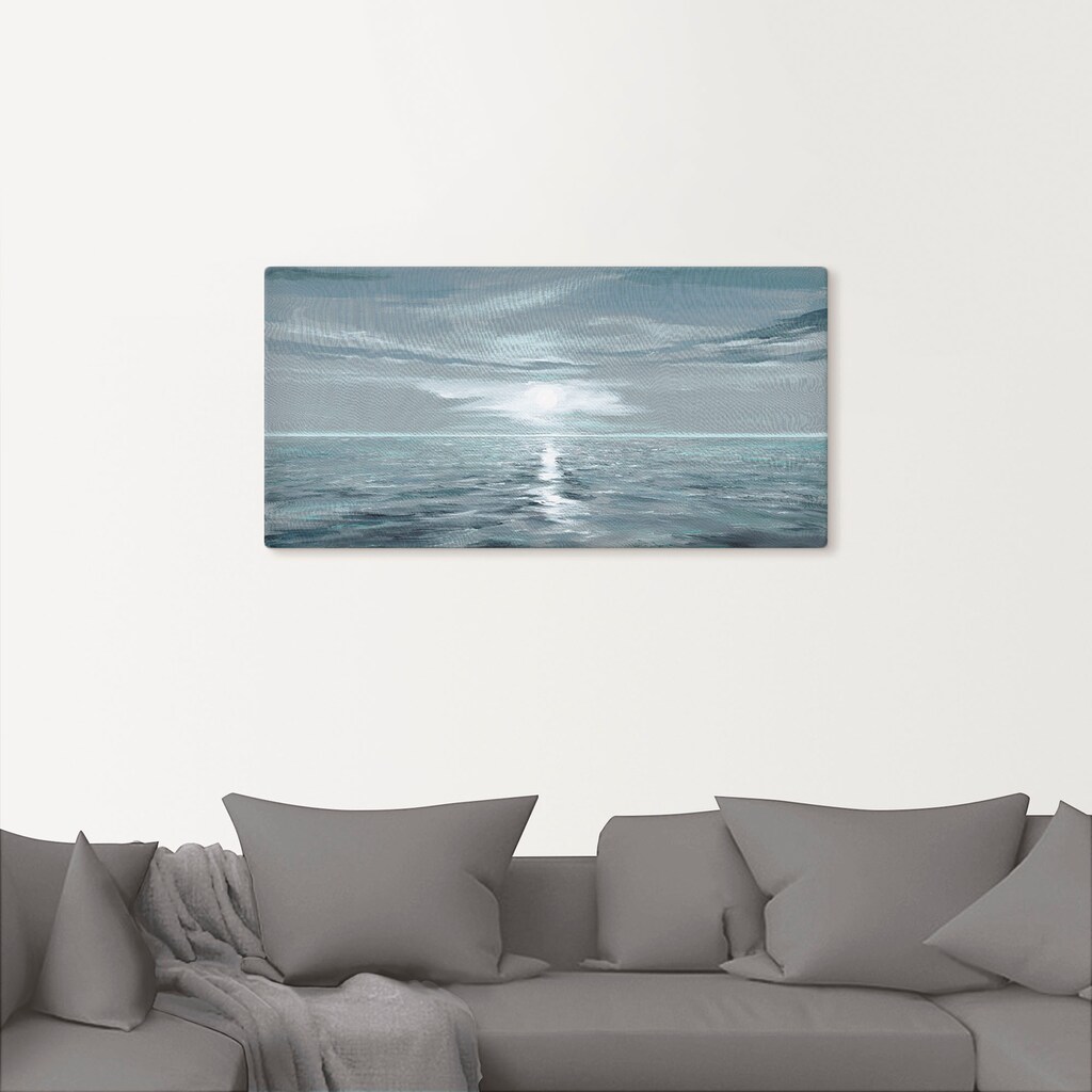 Artland Wandbild »Eisblaues Meer«, Gewässer, (1 St.), als Alubild, Outdoorbild, Leinwandbild, Poster, Wandaufkleber
