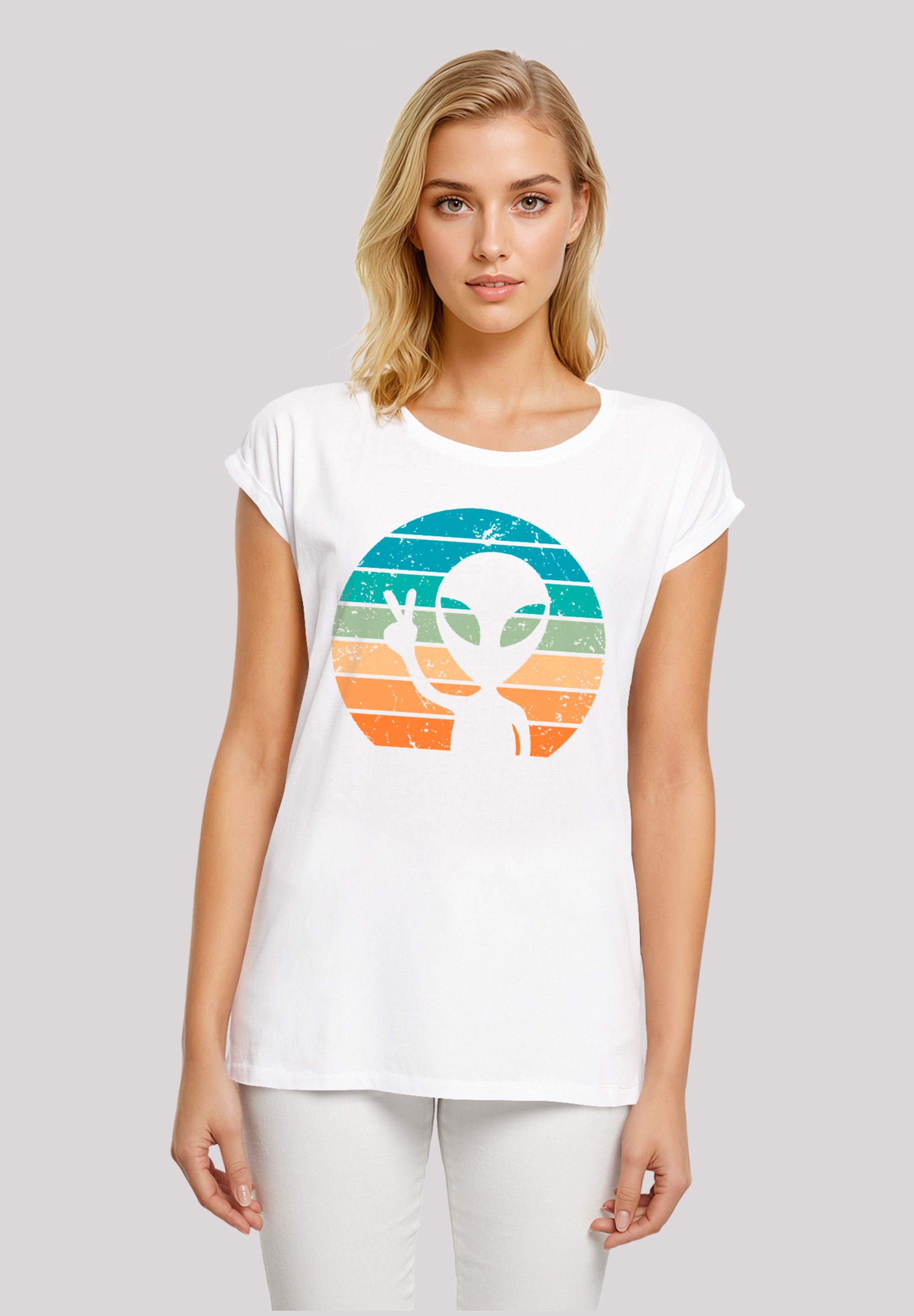 F4NT4STIC T-Shirt "Alien Piece Sonnenuntergang", Premium Qualität günstig online kaufen